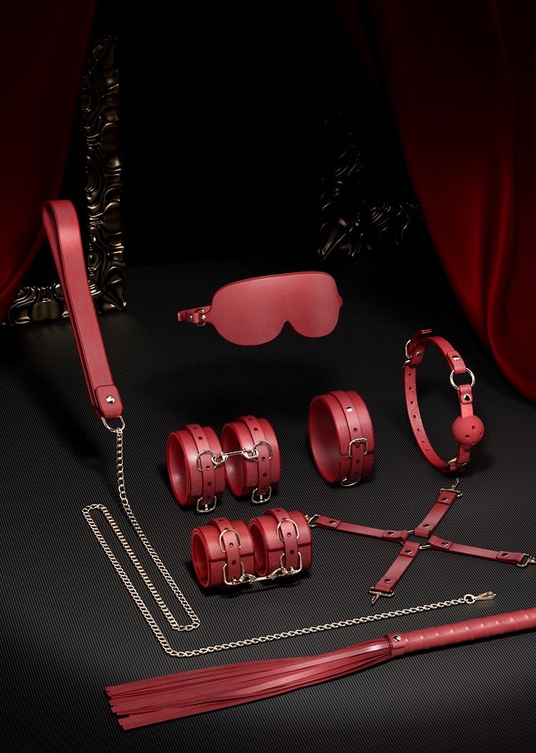 BDSM Restraint & Positioning Set – Couples Bondage Tools for Spicy Bedroom Play