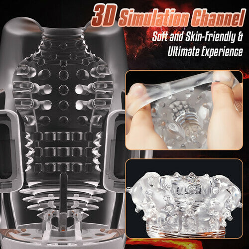 Joyomas - Gawk Gawk 5000 Sucking & Vibrating Transparent Male Masturbation Cup