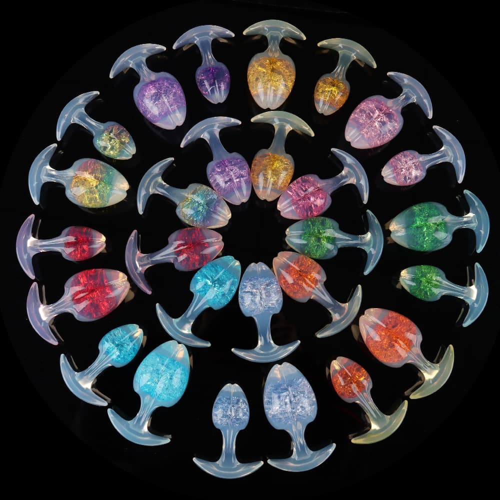【Gift for over $399】Bean Sprout Crystal Butter Plug ｜ 9 Colorful（Shipped randomly)