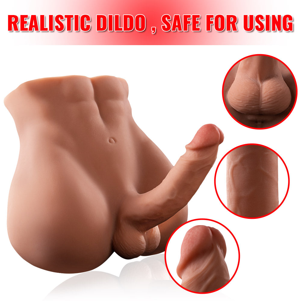 Joyomas - 11.5LB Male Sex Doll for Women with 7 in Huge & Flexible Dildo Unisex Sex Toy for Women, Men, Couple Sex Fun