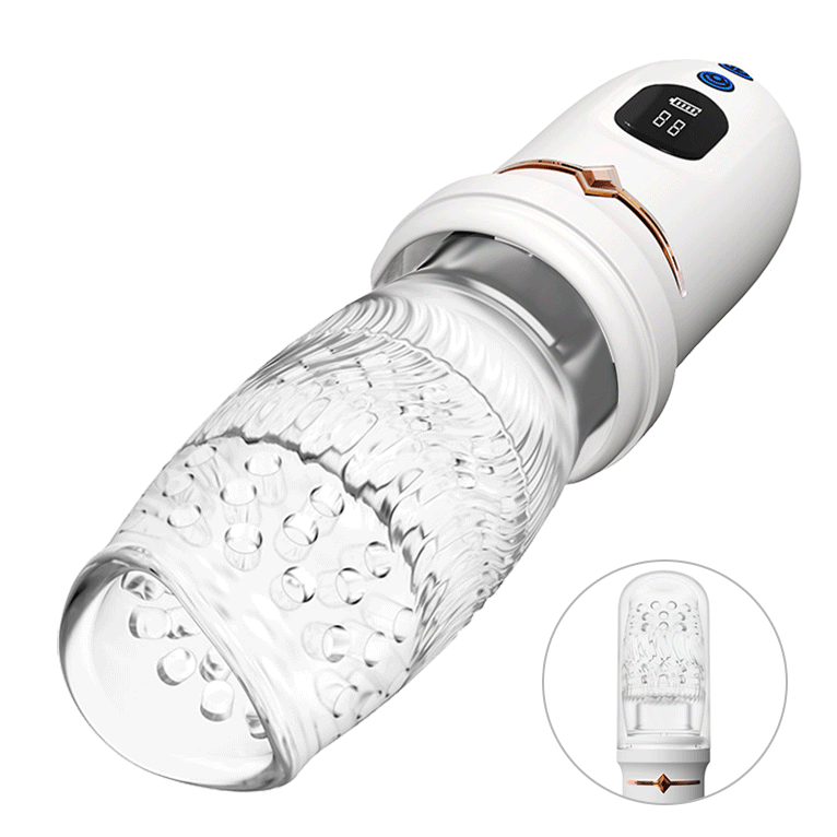 Joyomas - Gawk Gawk 9000 LED Automatic Electric Piston Rotating Sucker Male Blowjob Masturbator