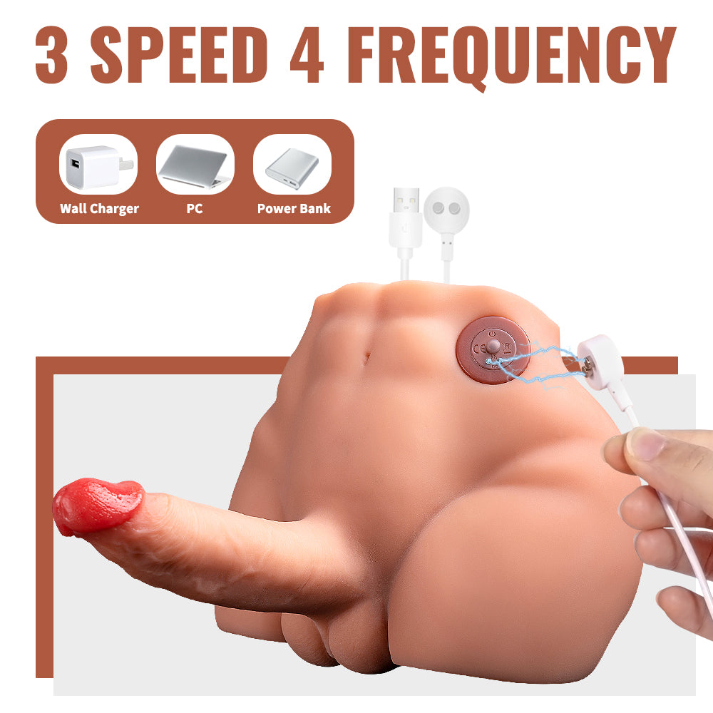 Joyomas - 9.6LB Electric Pulse Male Sex Doll Torso