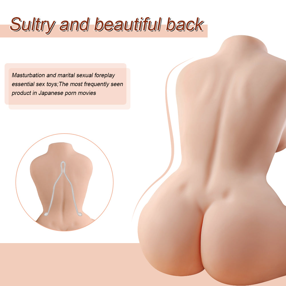 Joyomas - Delia 18.7LB Realistic Half Body Tits Female Life Size Sex Toy Torso Love Dolls Male Masturbator