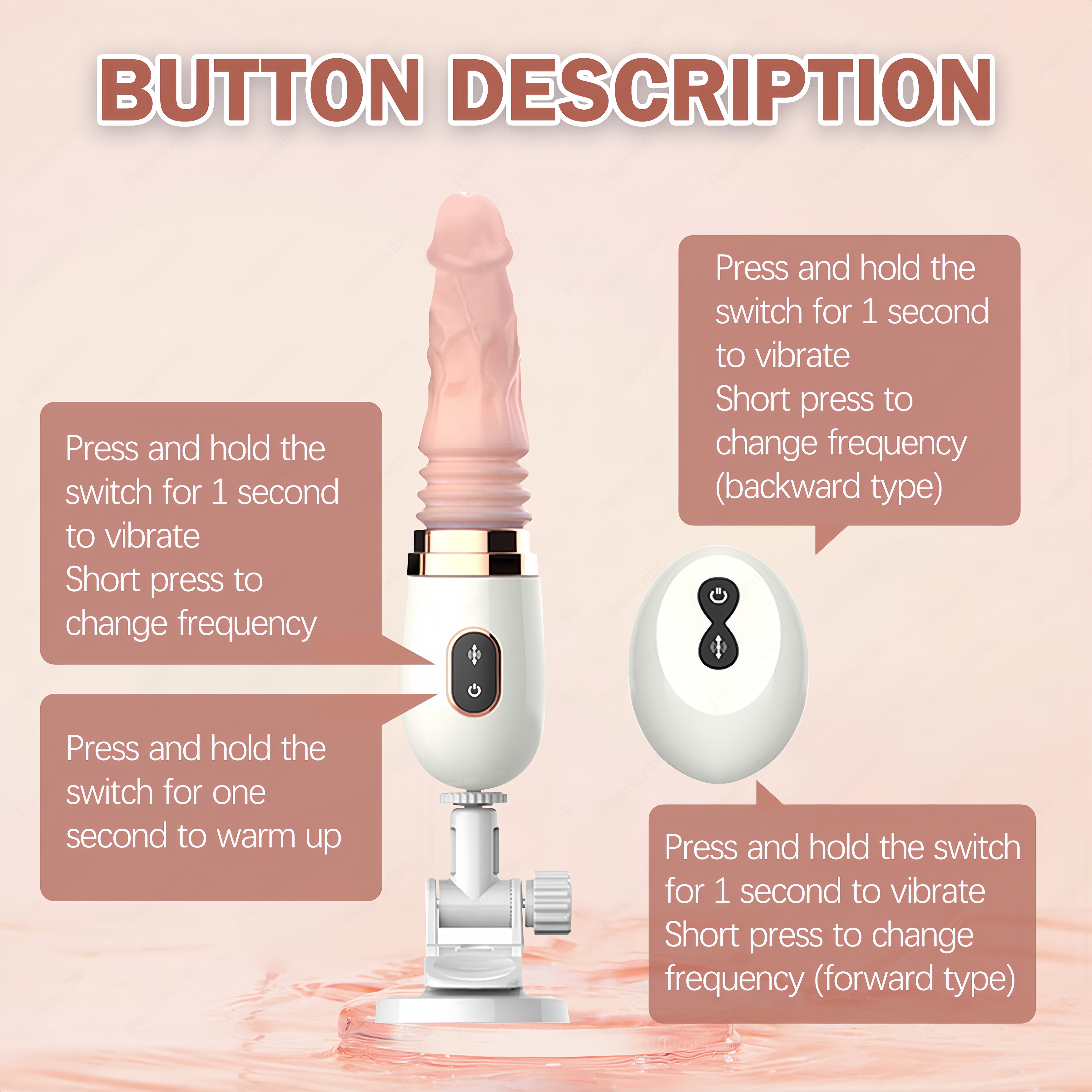 Joyomas - Small Dildo Machine Suction Cup Vibrant Toys with Remote Control