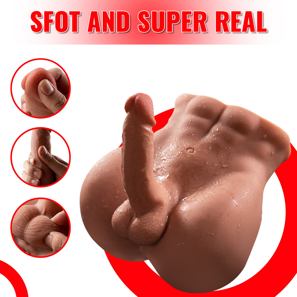 Joyomas - 11.5LB Male Sex Doll for Women with 7 in Huge & Flexible Dildo Unisex Sex Toy for Women, Men, Couple Sex Fun