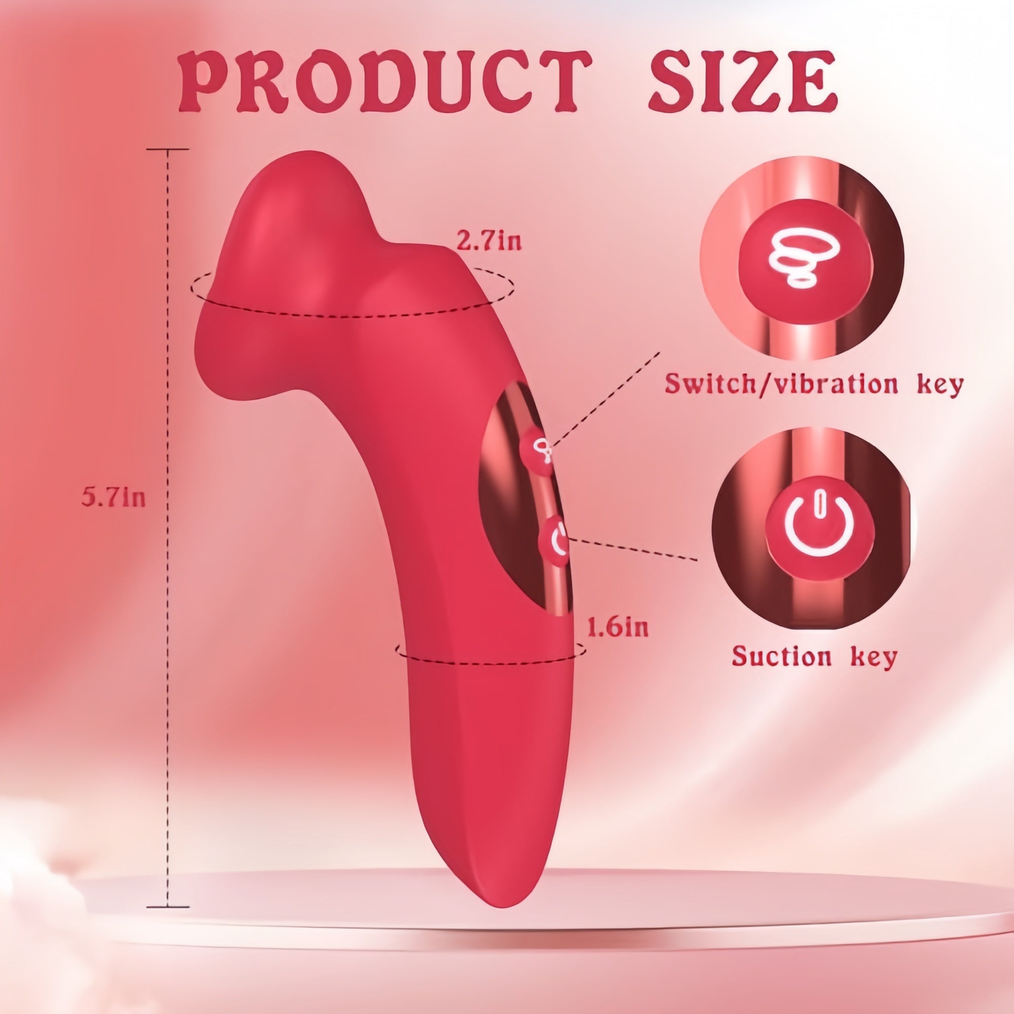 Joyomas - G-Spot Vibrator Sucking Vibrator 10 Vibration Modes and 10 Kissing Modes