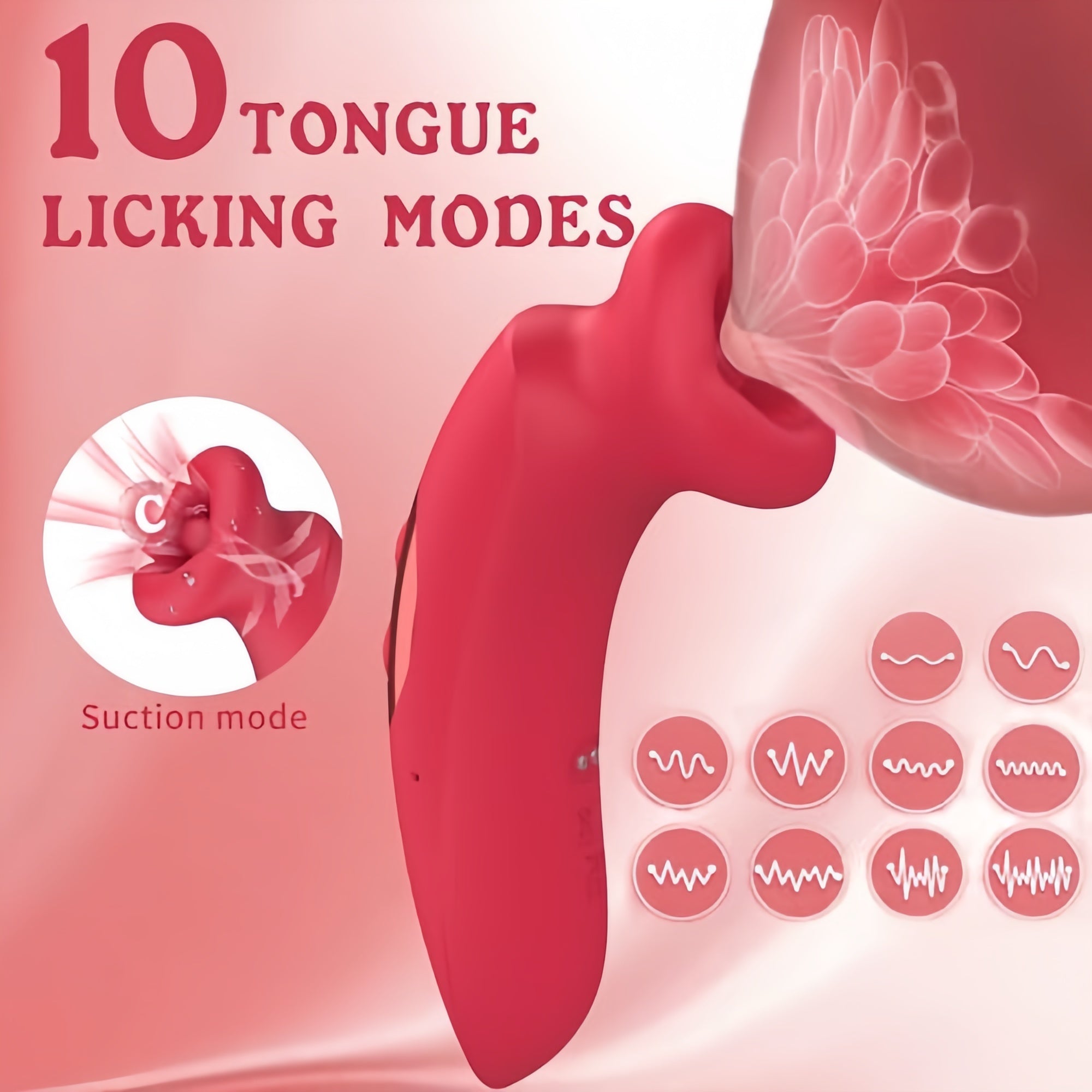 Joyomas - G-Spot Vibrator Sucking Vibrator 10 Vibration Modes and 10 Kissing Modes