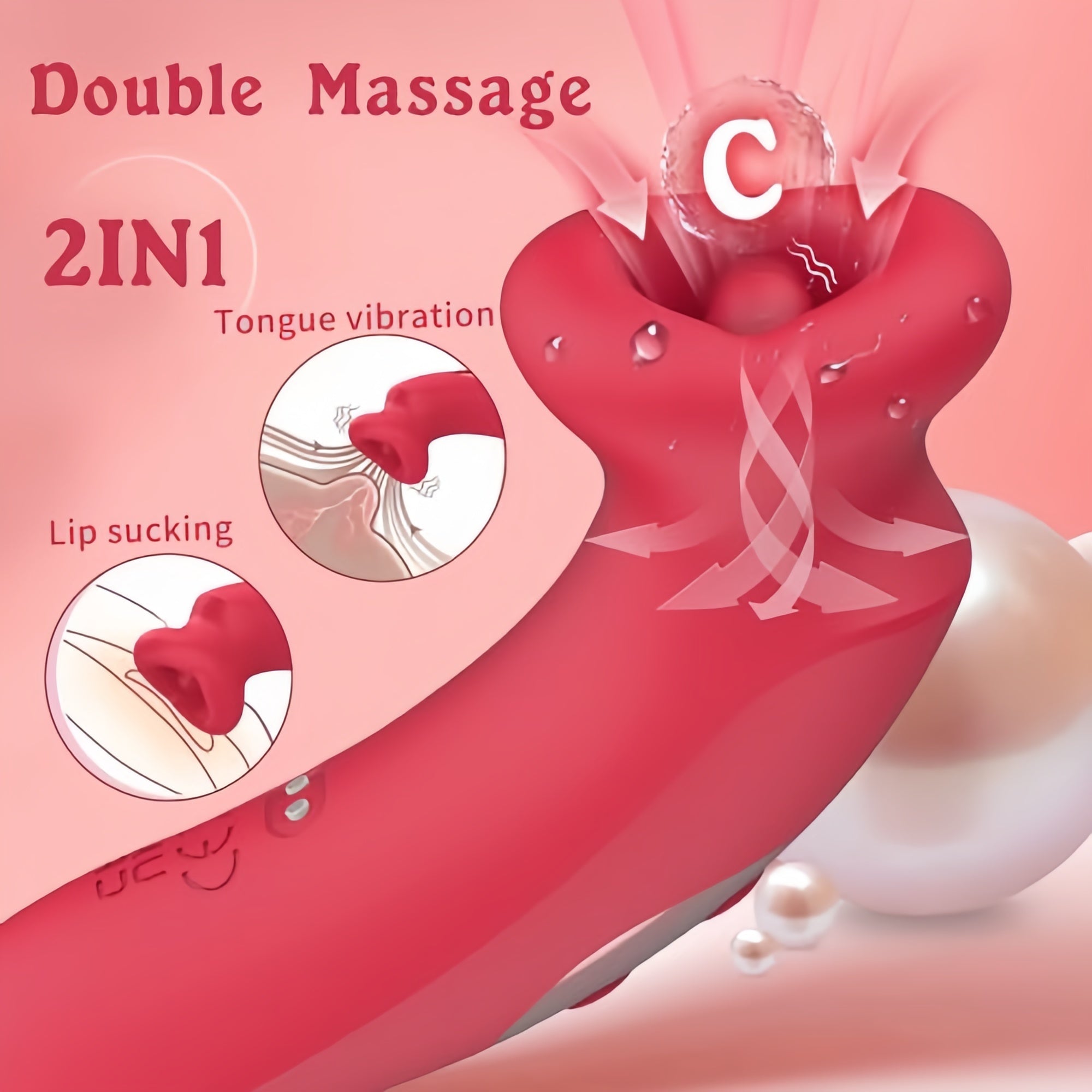 Joyomas - G-Spot Vibrator Sucking Vibrator 10 Vibration Modes and 10 Kissing Modes