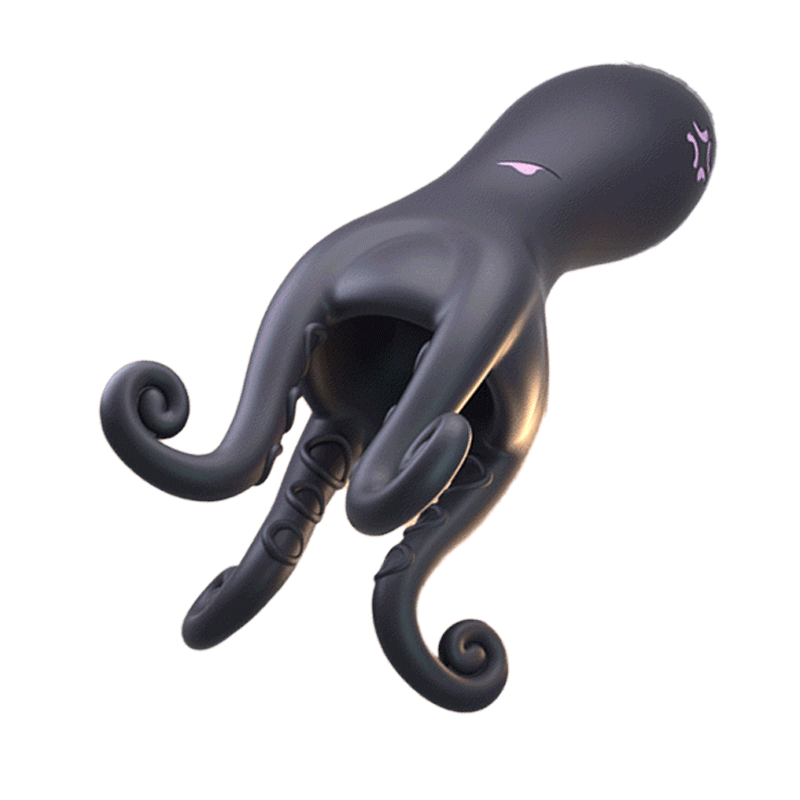 Joyomas - Penis Vibrator 10 Vibrating Modes with Barbel Tentacles Particles Octopus Male Sex Toys