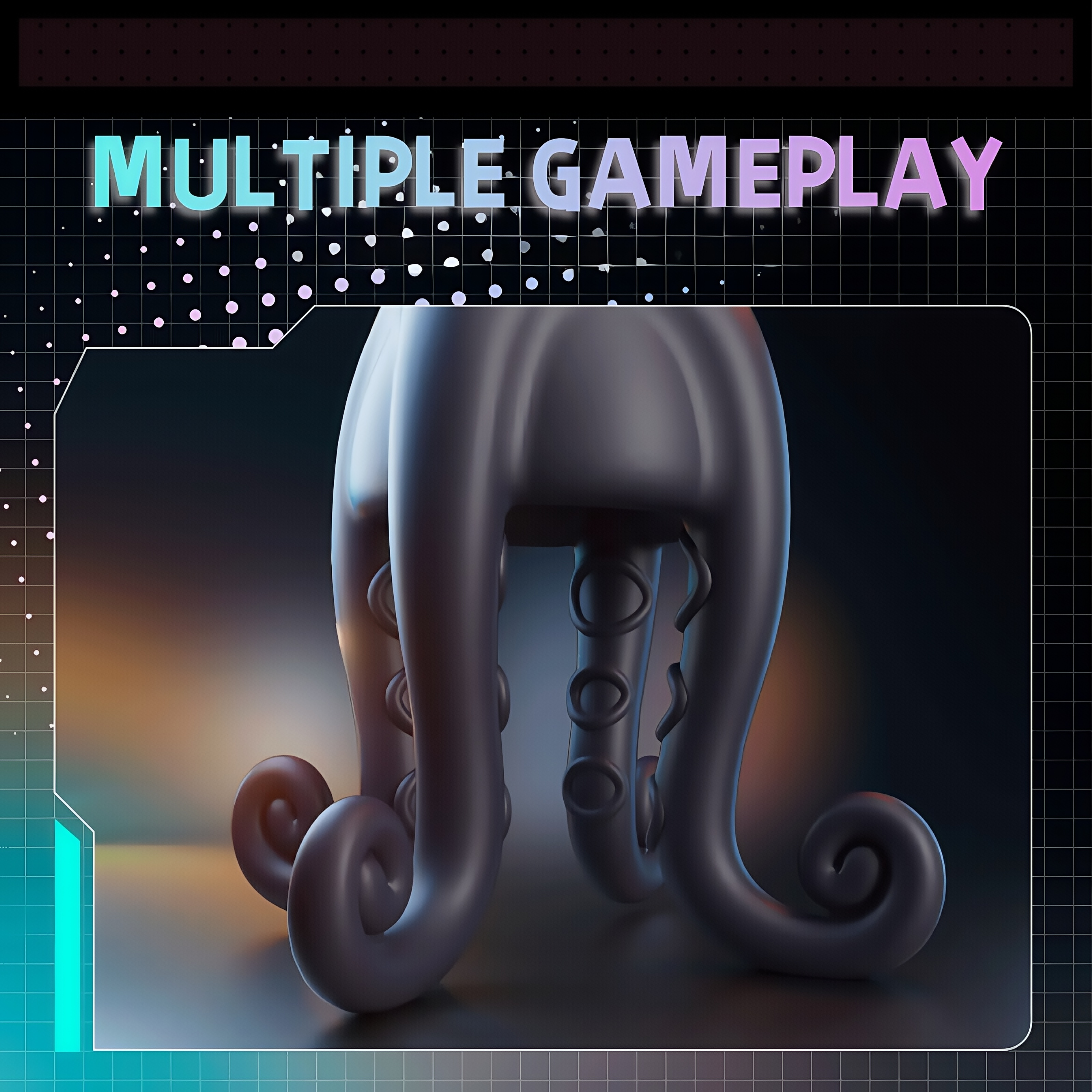 Joyomas - Penis Vibrator 10 Vibrating Modes with Barbel Tentacles Particles Octopus Male Sex Toys