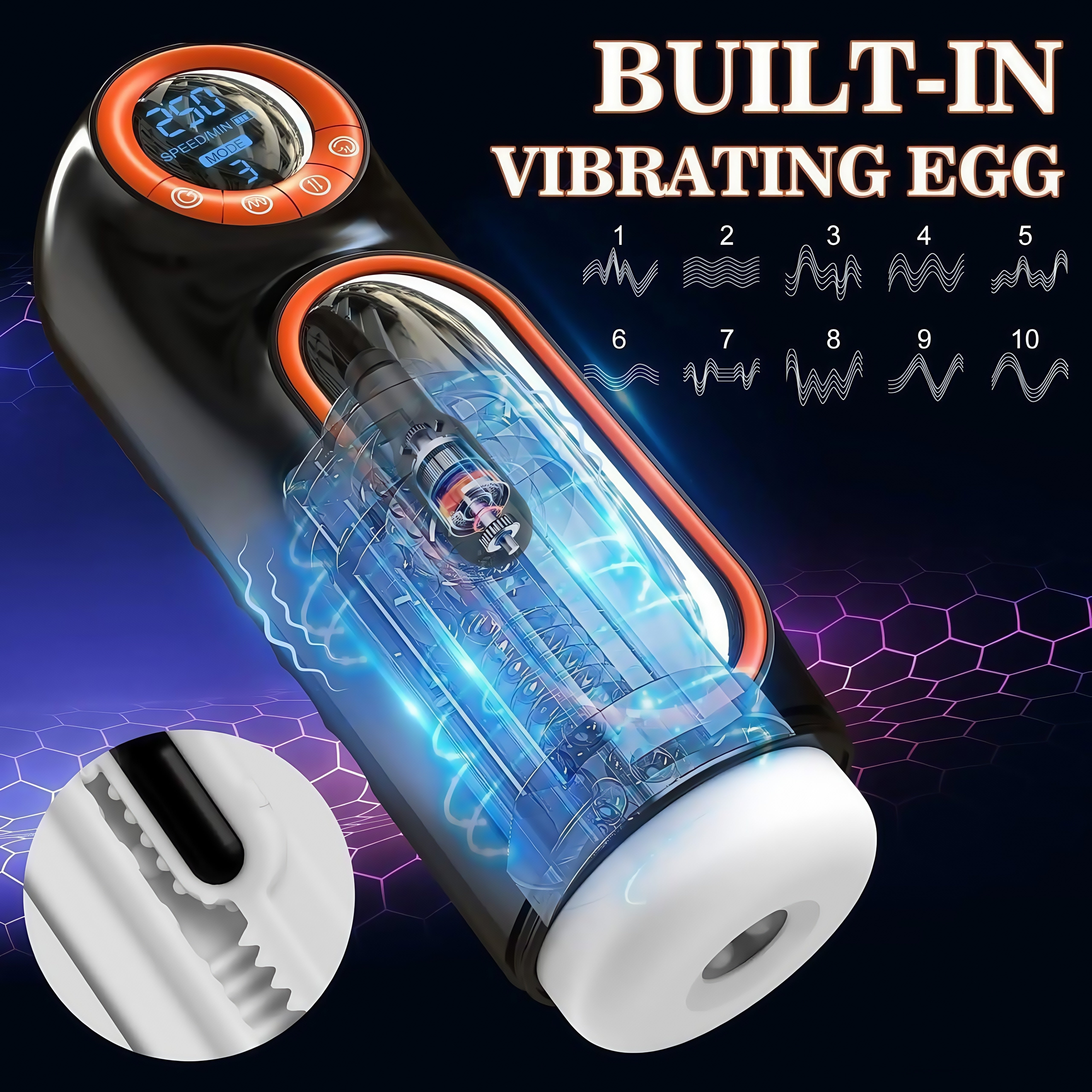 Joyomas - Intruder 1.0 - Fully Automatic Men's Masturbator Inverted Aircraft Cup Adult