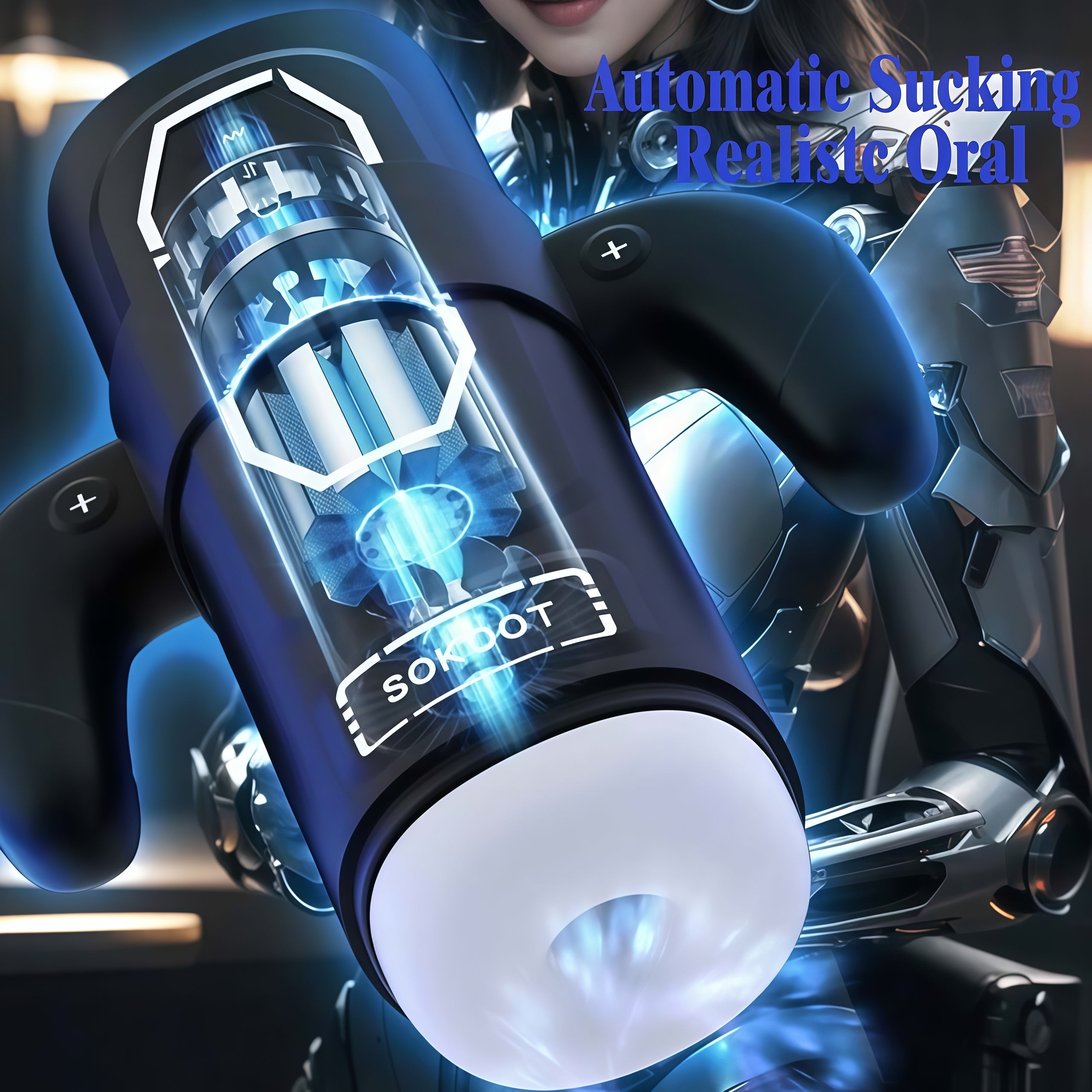 Joyomas-Sokoot Handheld Telescopic Sucking Heating Male Penis Stroker