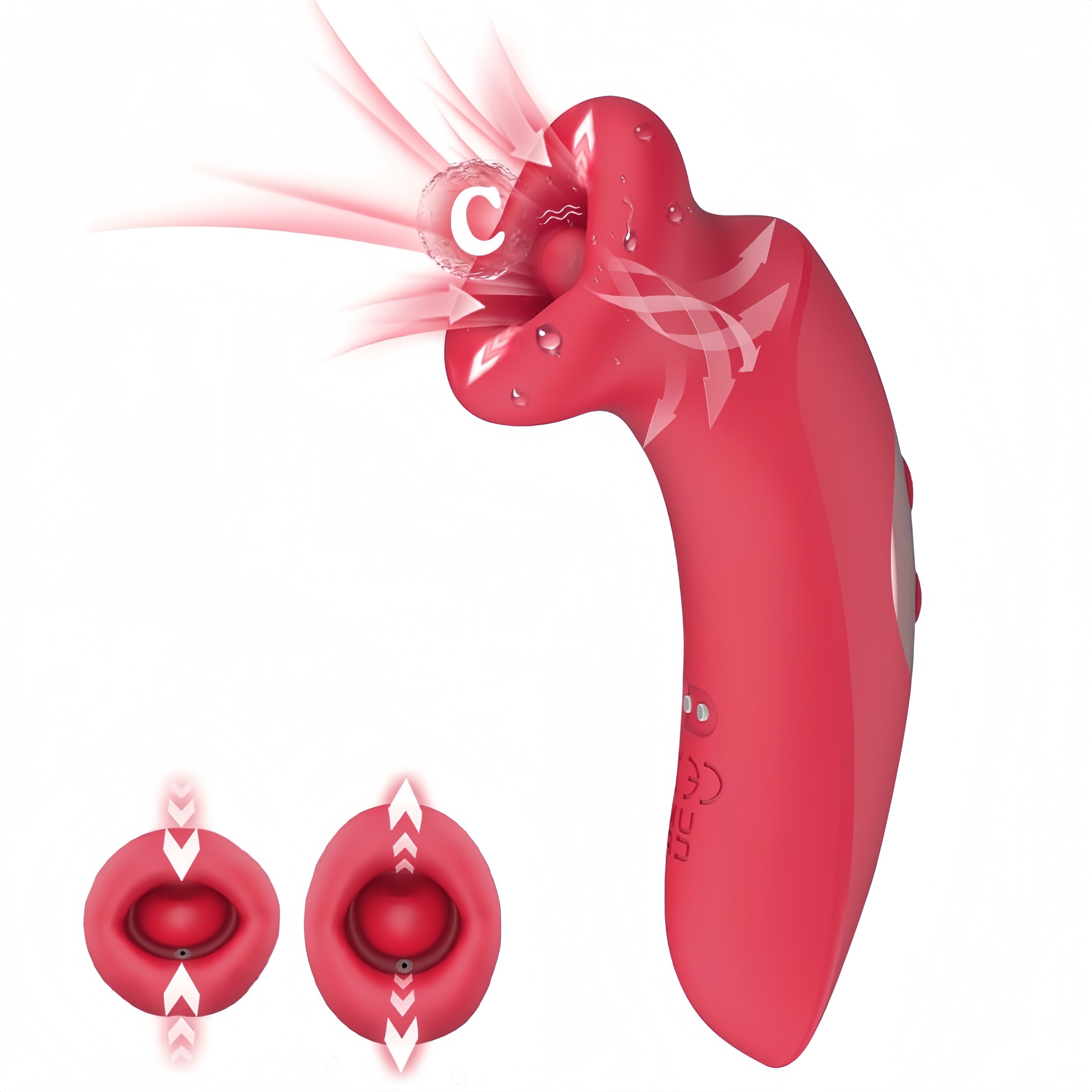 Joyomas - G-Spot Vibrator Sucking Vibrator 10 Vibration Modes and 10 Kissing Modes