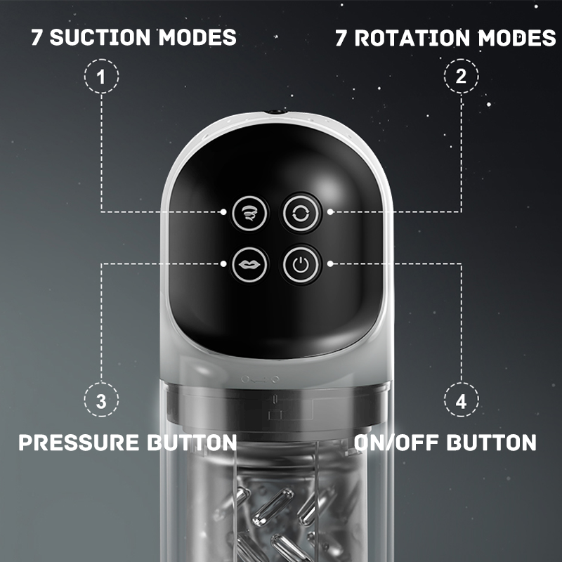 Joyomas - Night Elf 7 Rotation Suction Vacuum Pumps Masturbator Cup