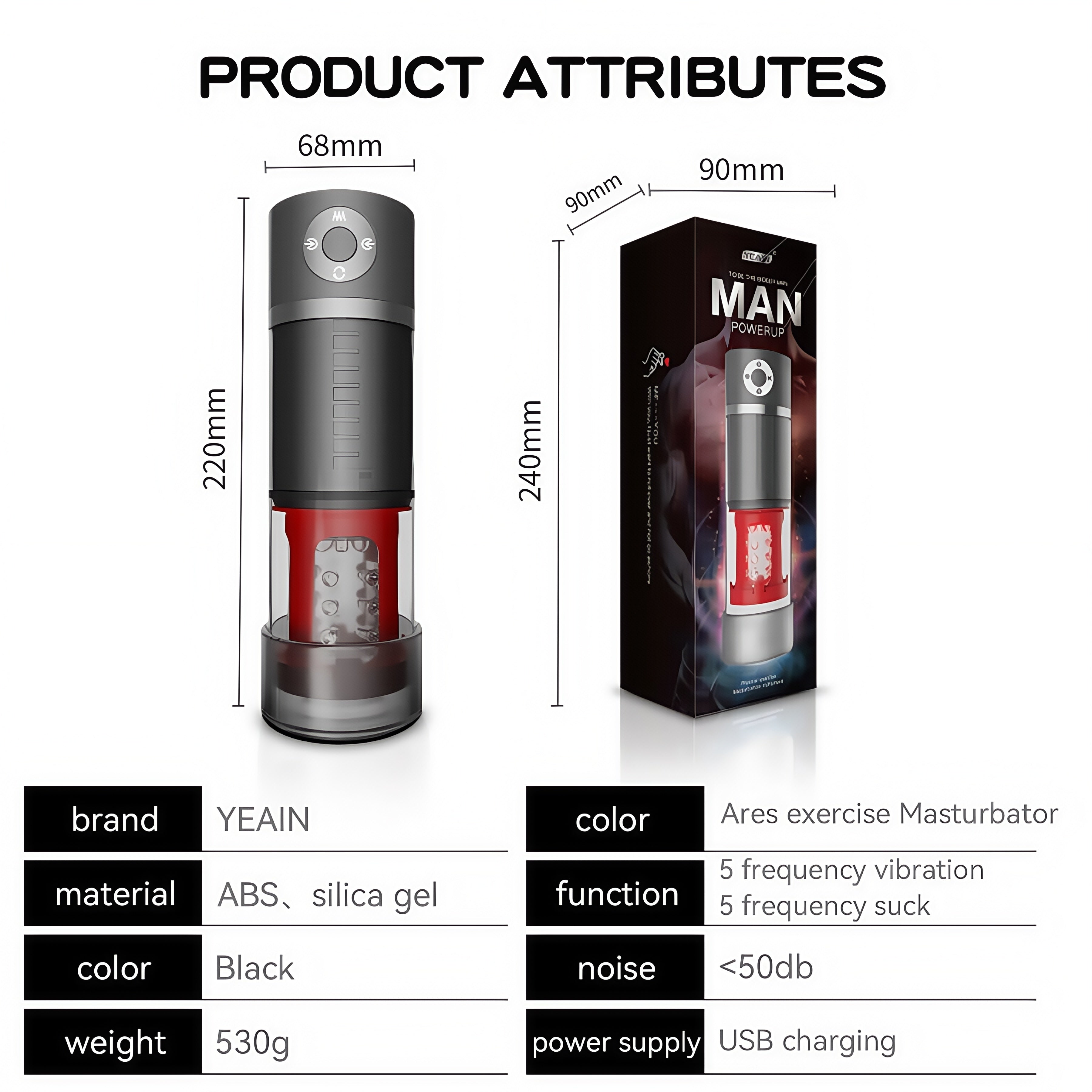Joyomas - Male Automatic Telescopic Rotation Masturbation Cup