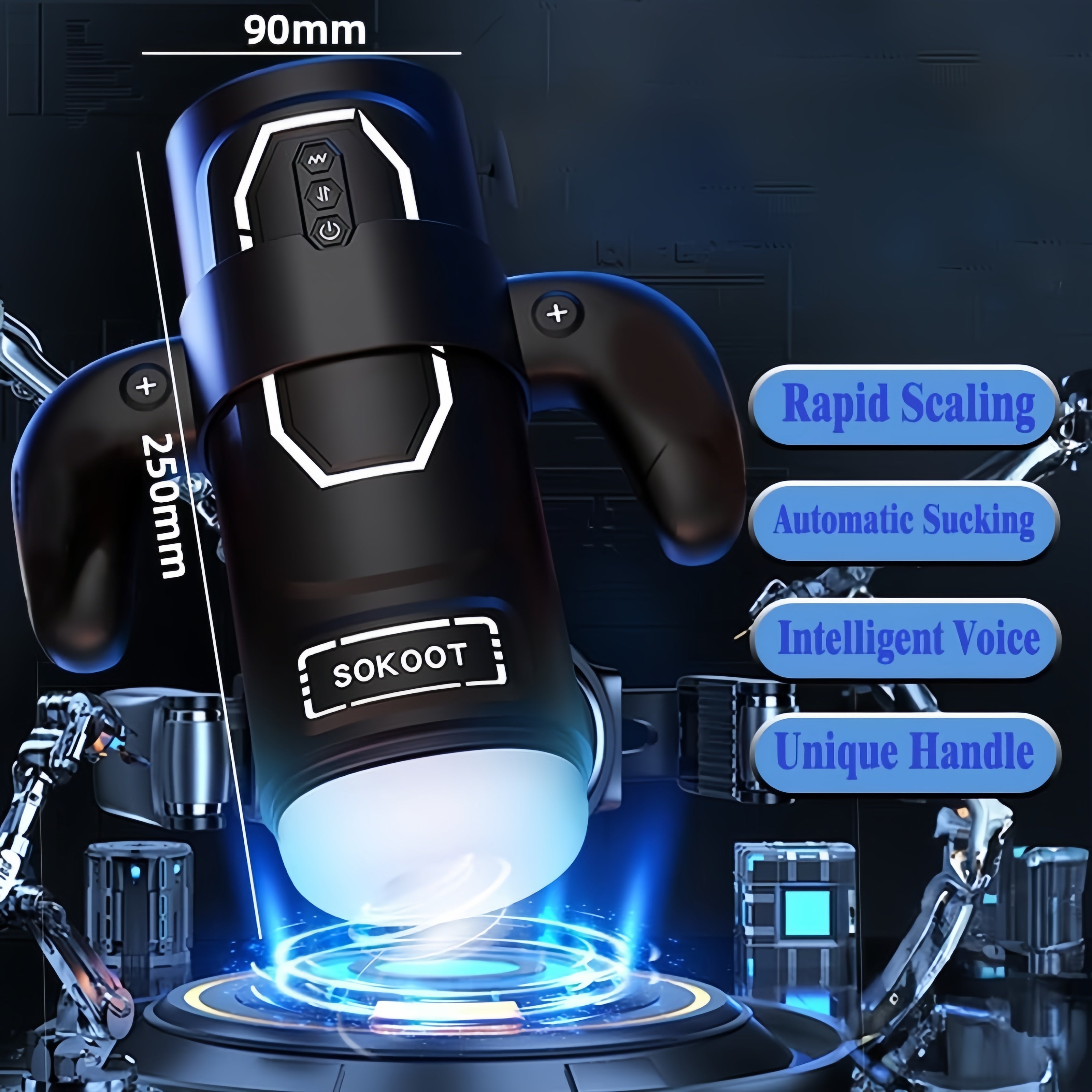 Joyomas-Deluxe Vibrating Sucking Heating Male Masturbator
