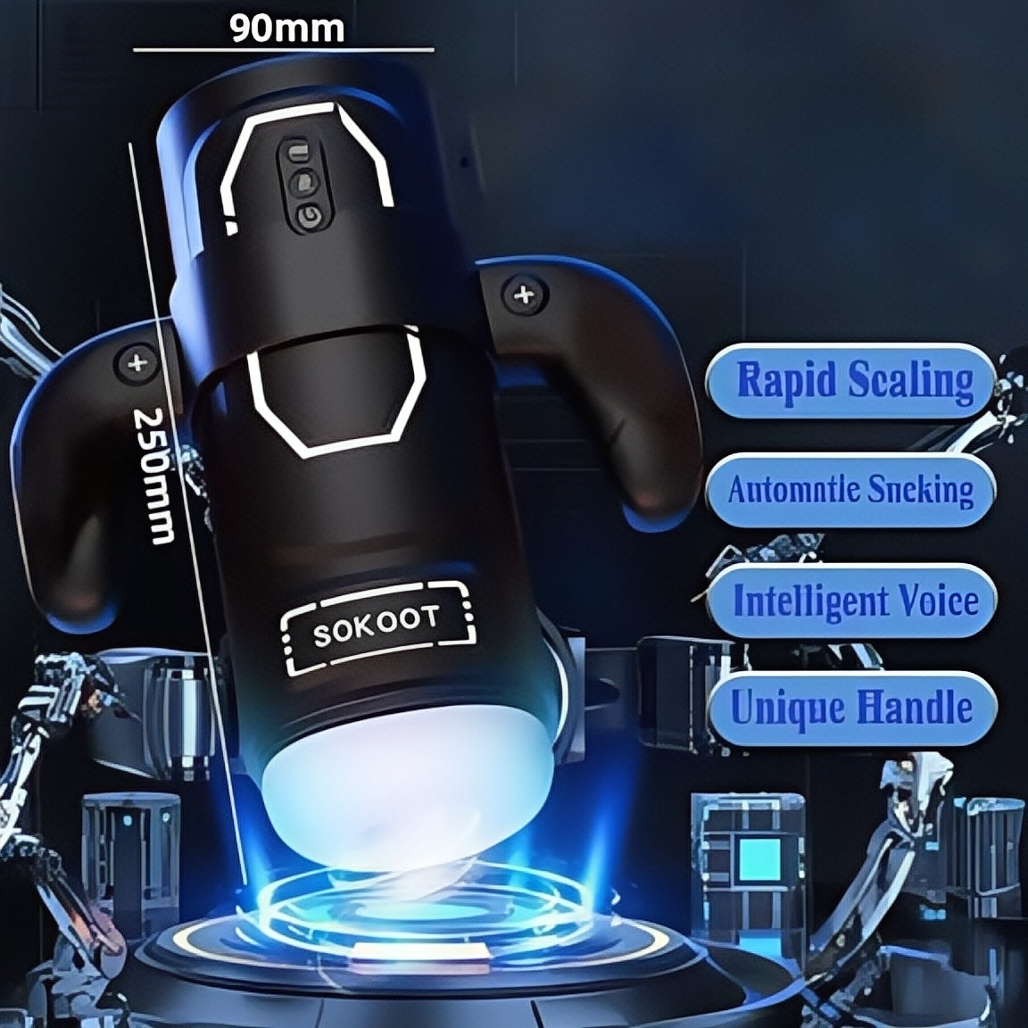 Joyomas-Sokoot Handheld Telescopic Sucking Heating Male Penis Stroker