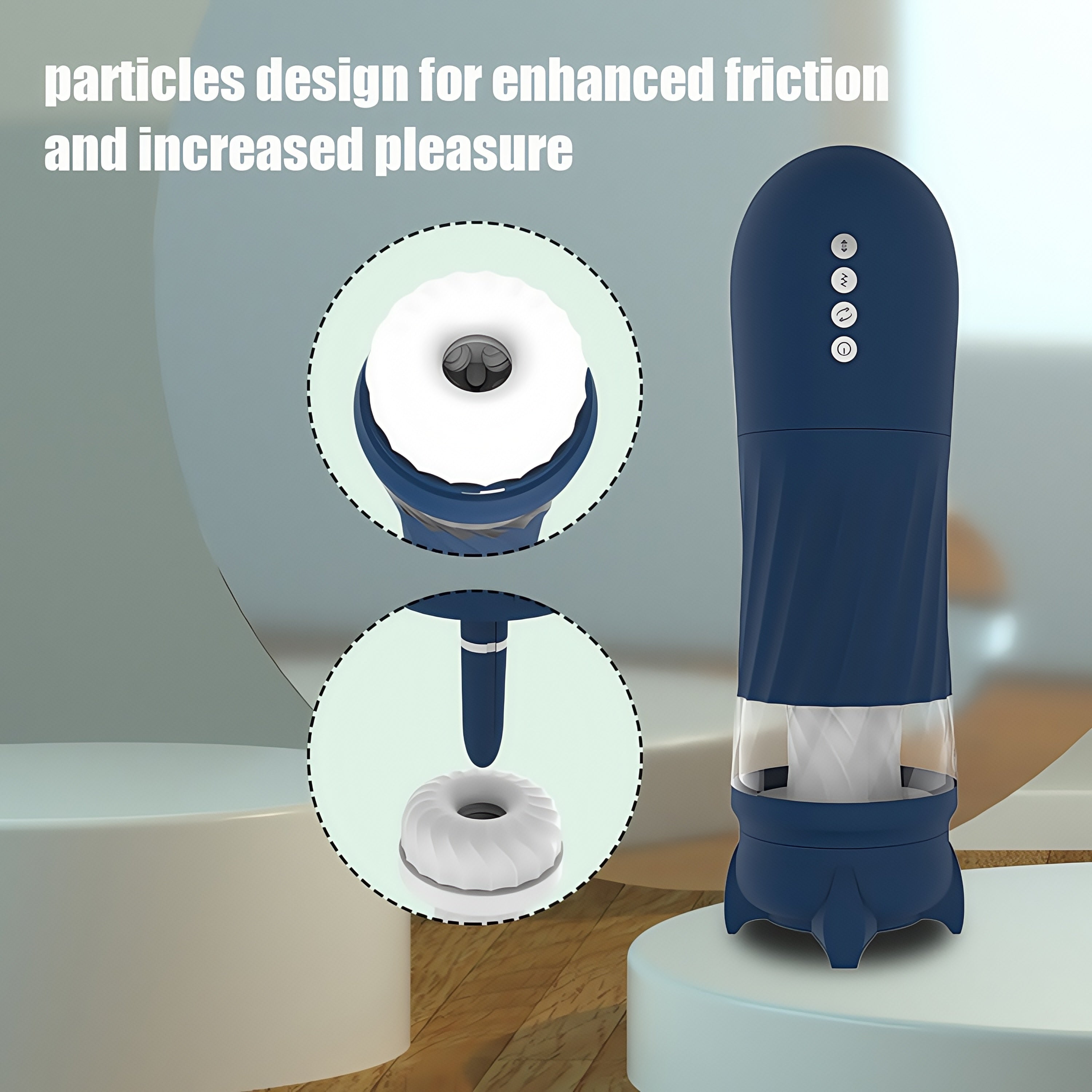 Joyomas - Rocket 3d Realistic Textured Electric Stroker With 5 Thrusting Rotating Modes