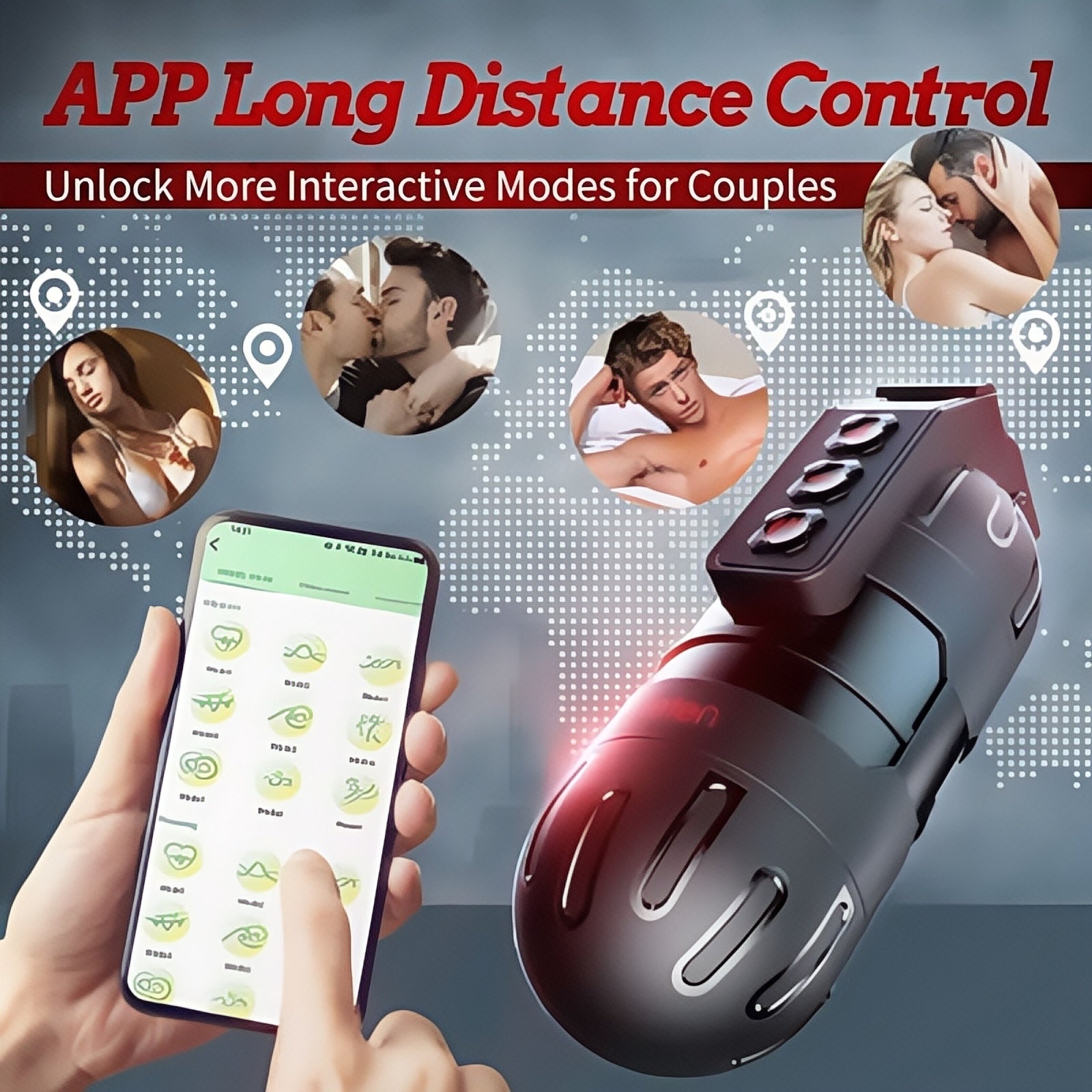 Joyomas-Grenade Strong Shock Male Masturbation Device Mobile App Control