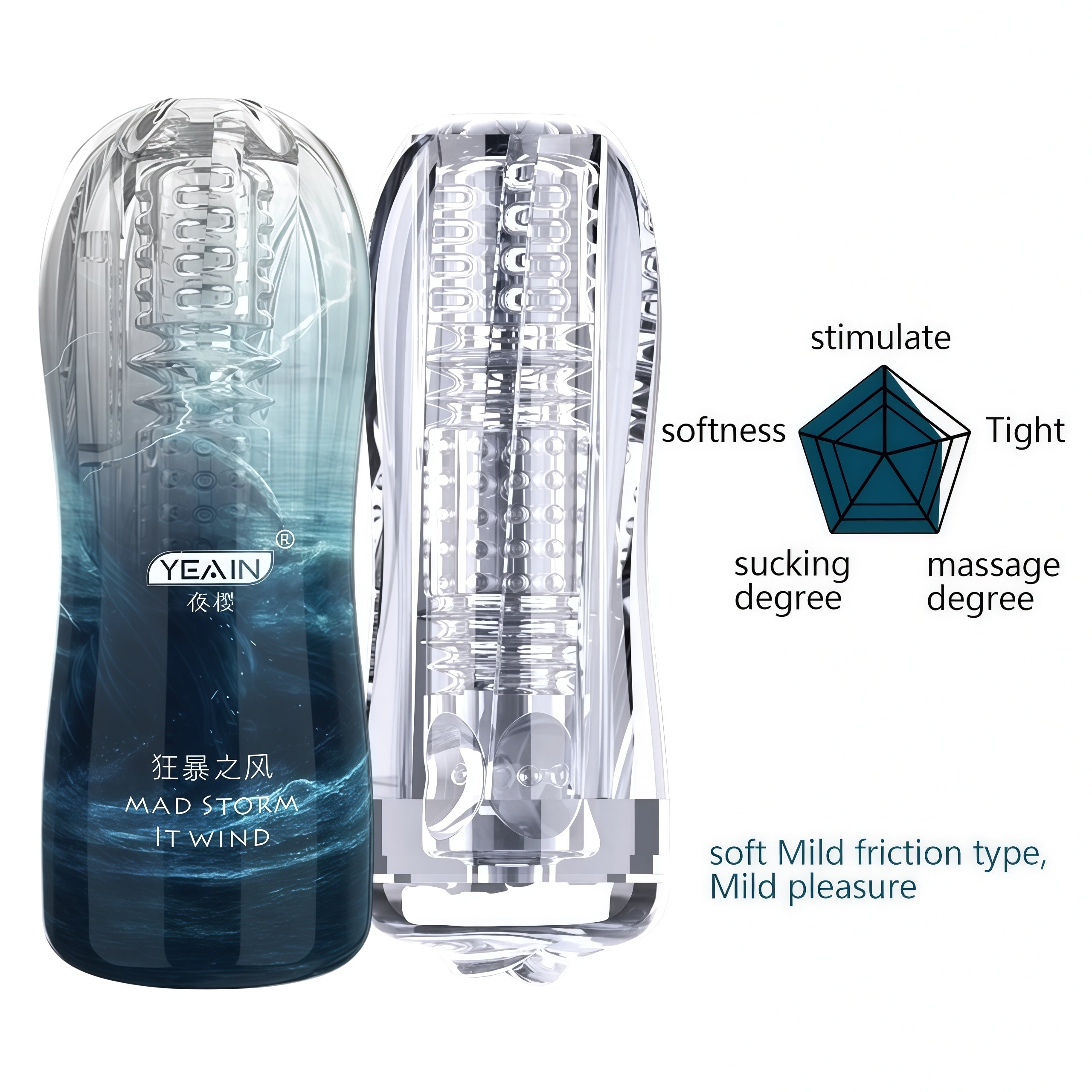 Joyomas - Ransparent Sucking Vibrating Airplane Cup Automatic Male Trainer