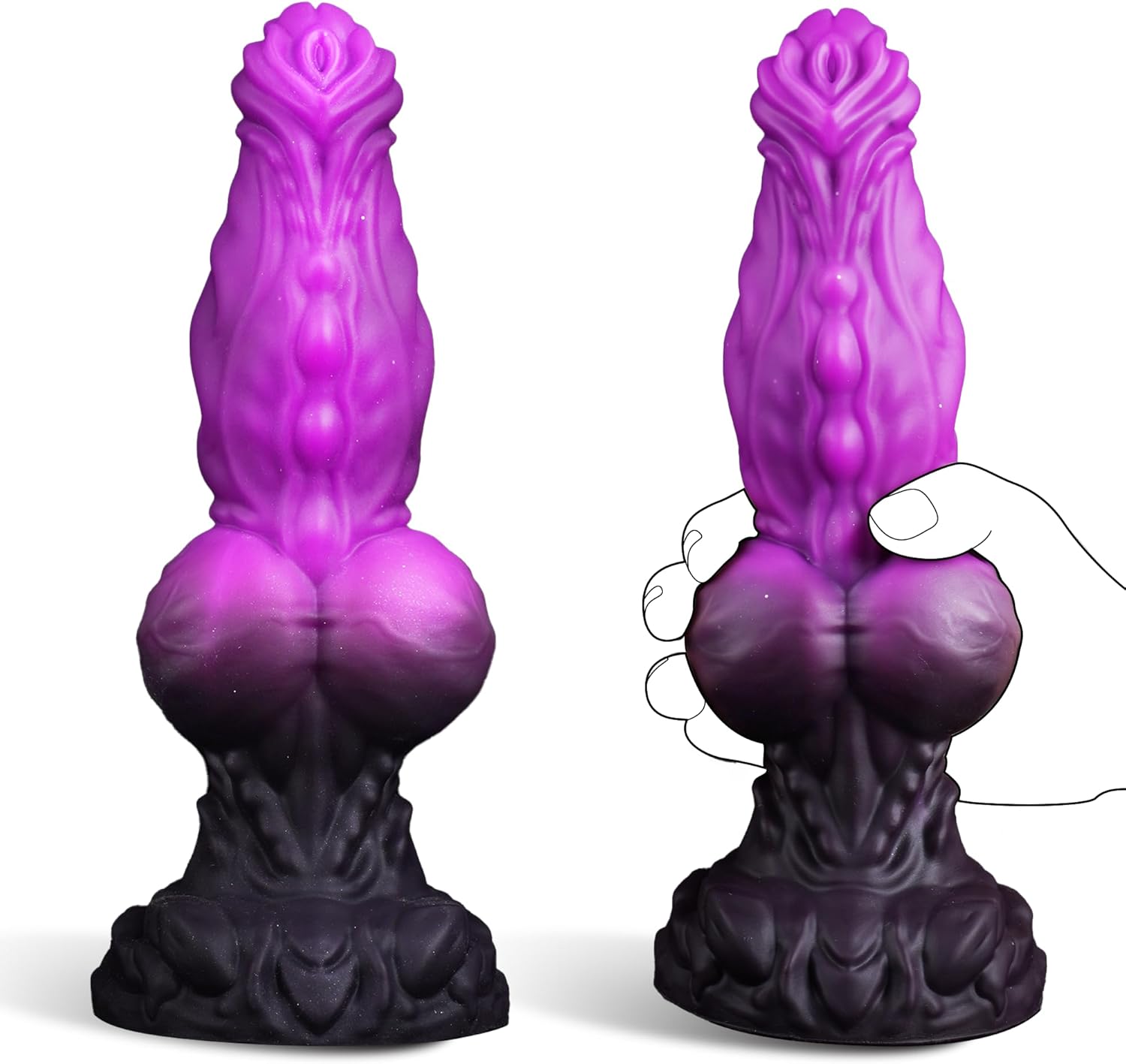 Joyomas - 9 Monster Dildo Fantasy Dildo Knot Dildo, Dragon Dildo Alien Dildo Big Knotted Dildo Silicone Animal Dildo for Women & Gay