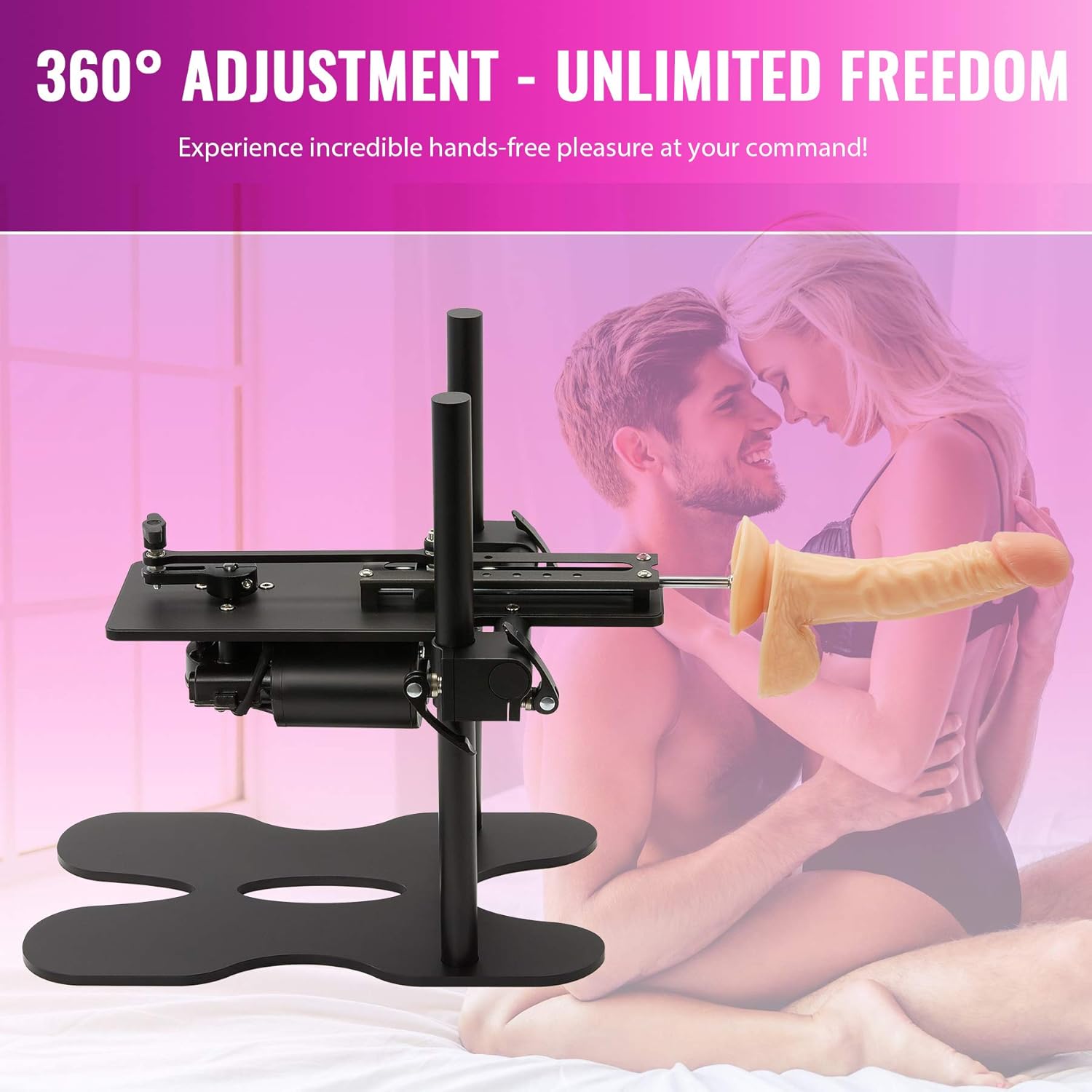 Joyomas - Automatic Sex Machine Gun Realistic Dildo 120W Powerful 360° Adjustable with 1 Remote Control