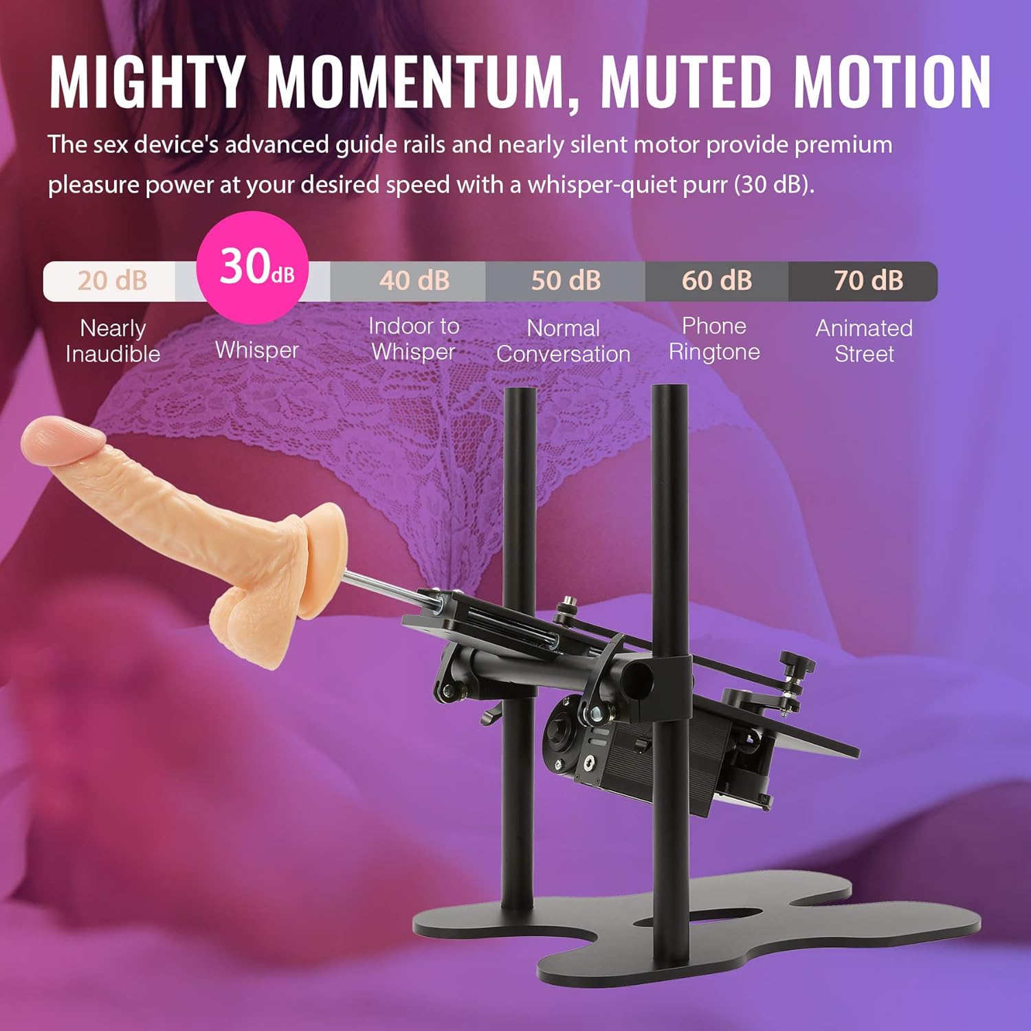 Joyomas - Automatic Sex Machine Gun Realistic Dildo 120W Powerful 360° Adjustable with 1 Remote Control