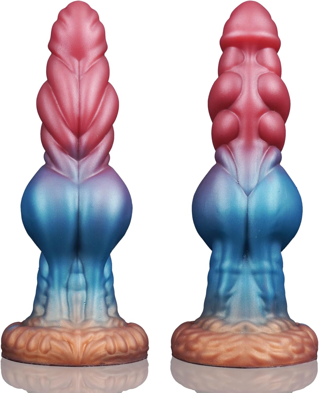 Joyomas - Huge Knotted Dildo Monster Dildo Fantasy Dildo with Knot 2.7 Diameter Thick Knot Dildo Horse Dildo Suction Cup Dildo Ribbed Anal Dildo for Men Women