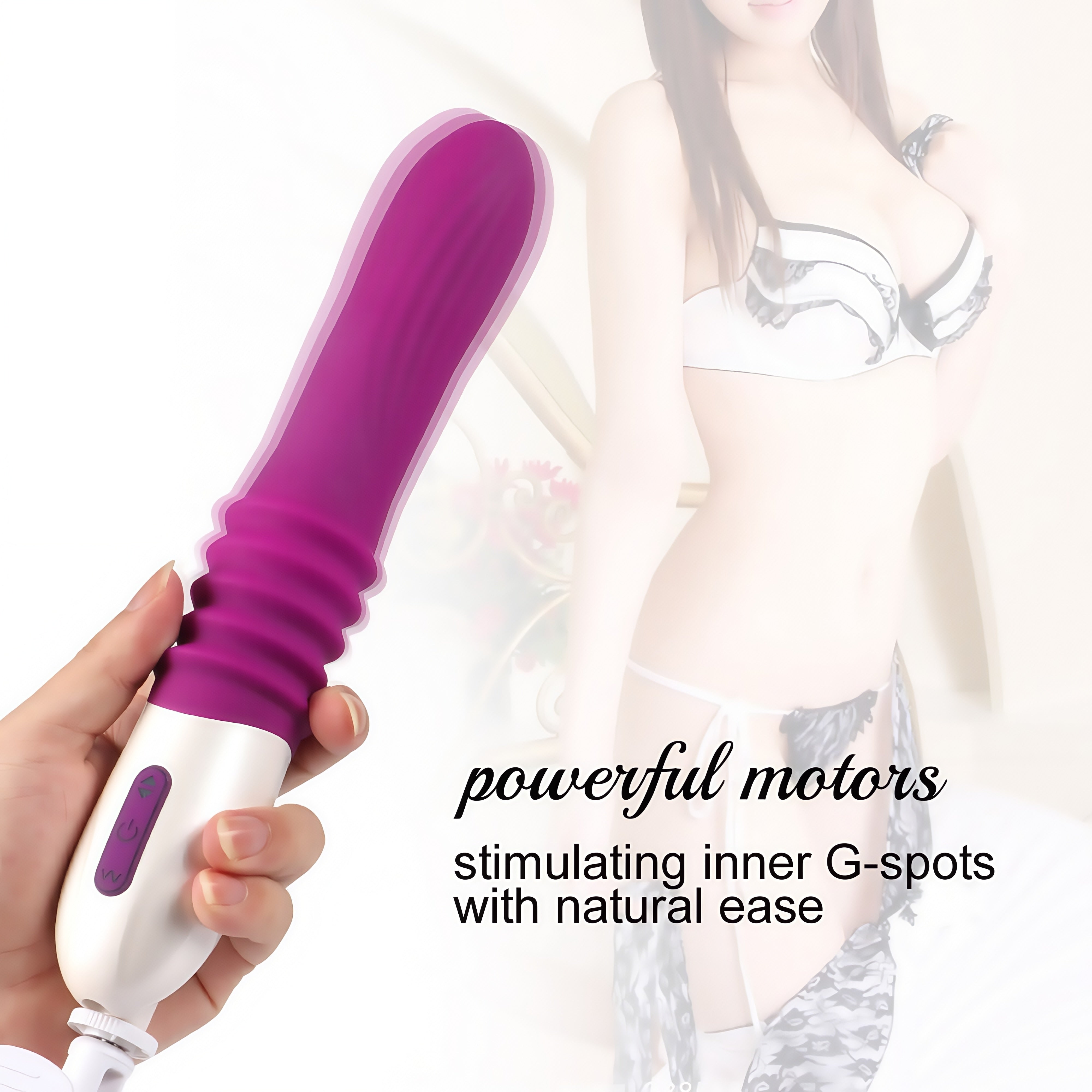 Joyomas - Telescopic Thrusting 10 Frequency Sex Machine for Female