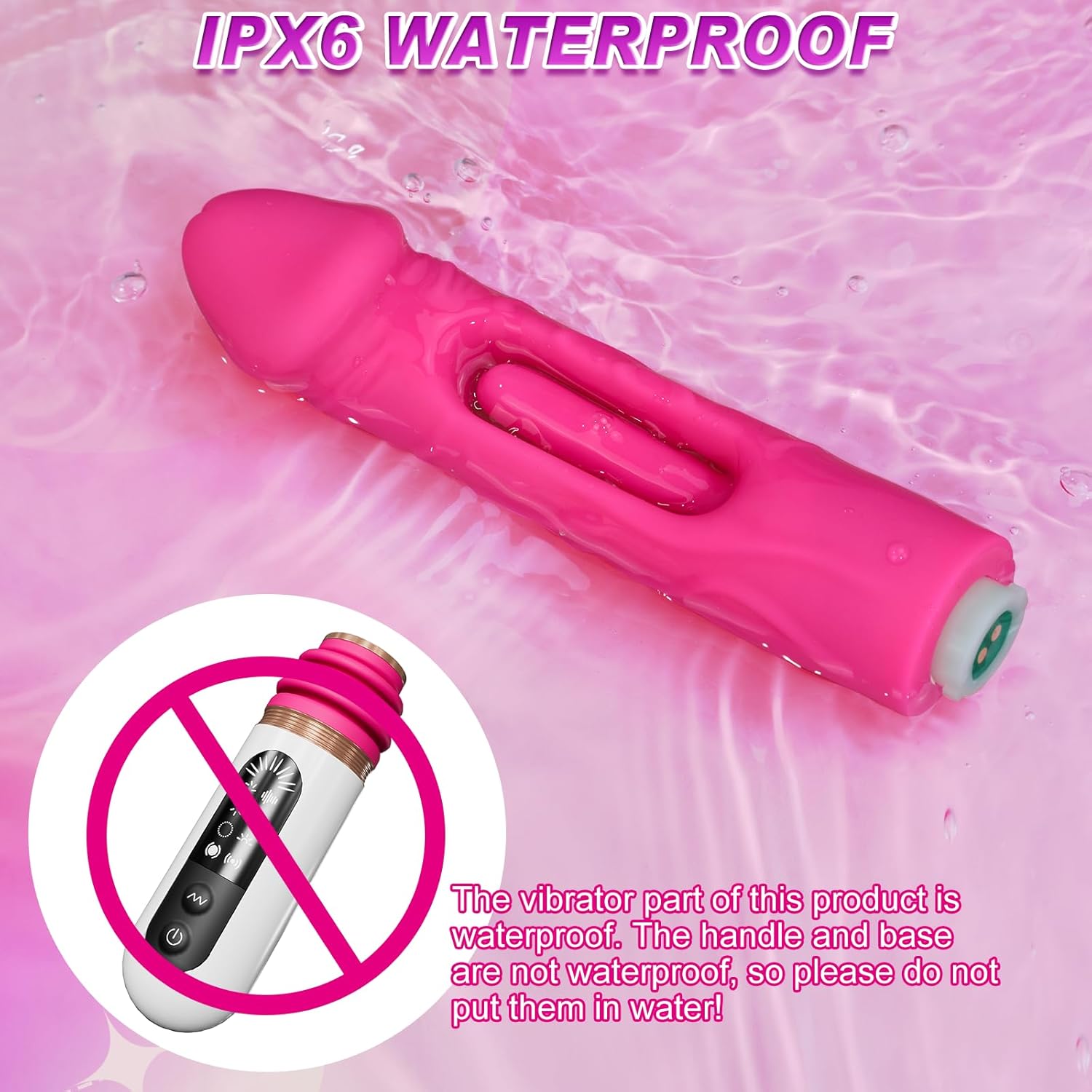 Joyomas - Telescopic Thrust Dildo Machine With 5 Thrusts And 8 Vibration Modes