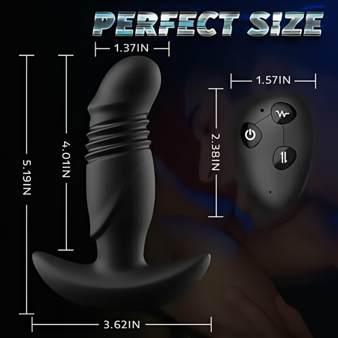 Joyomas - Prostate Massager with APP-remote control 3 Thrusts & 9 Vibrations
