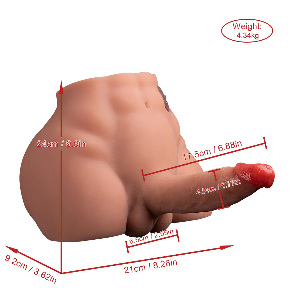 Joyomas - 9.6LB Electric Pulse Male Sex Doll Torso