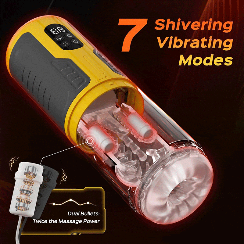 Joyomas - Dual Stimulation Thrusting and Rotating Vibrating Male Msturbation Toy