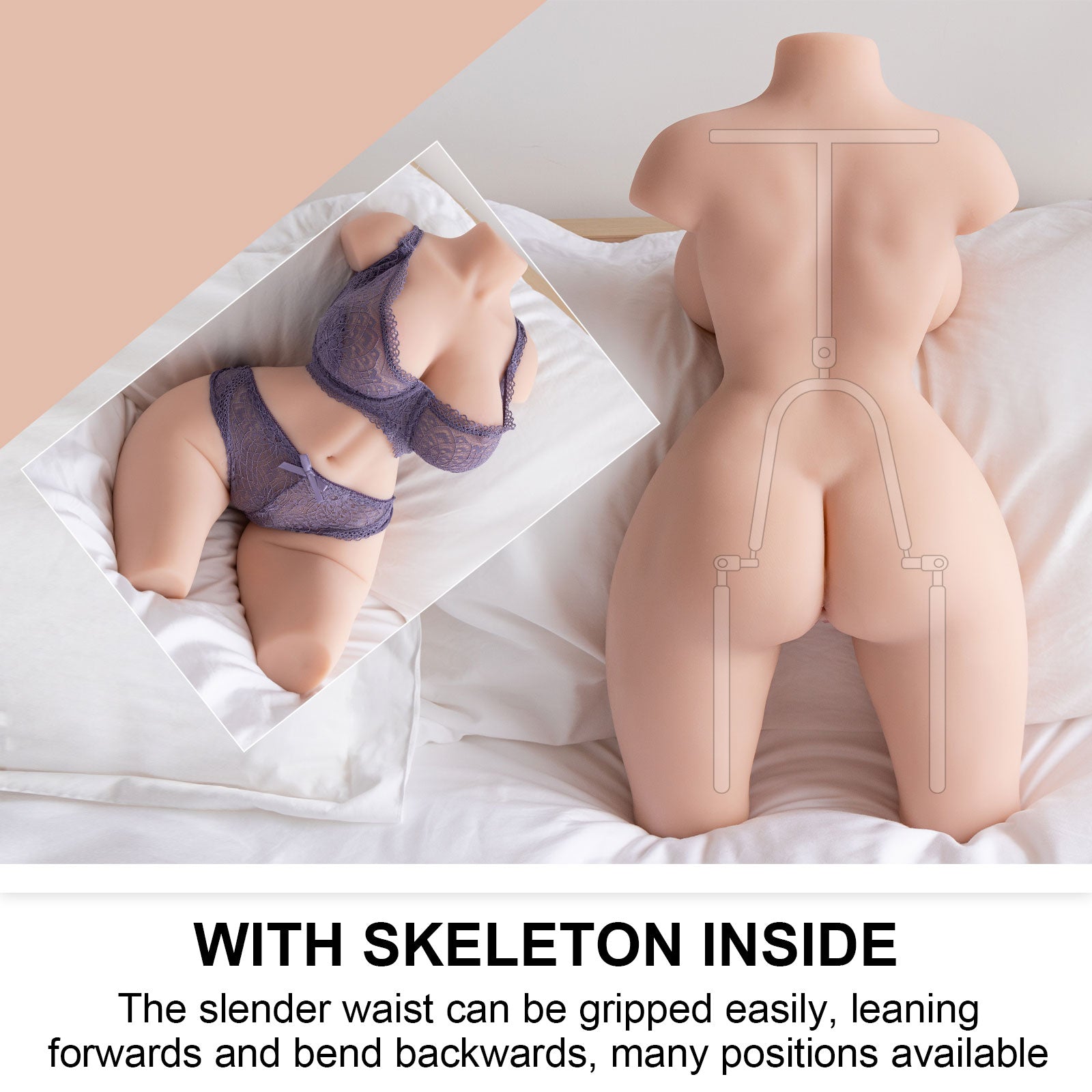 Joyomas - Realistic Sex Dolls for Men Masturbation with Big Boobs,Vagina,Anal, Adult Sex Toys for Men Pleasure, 17.94LB Lifelike Love Doll Pussy Ass