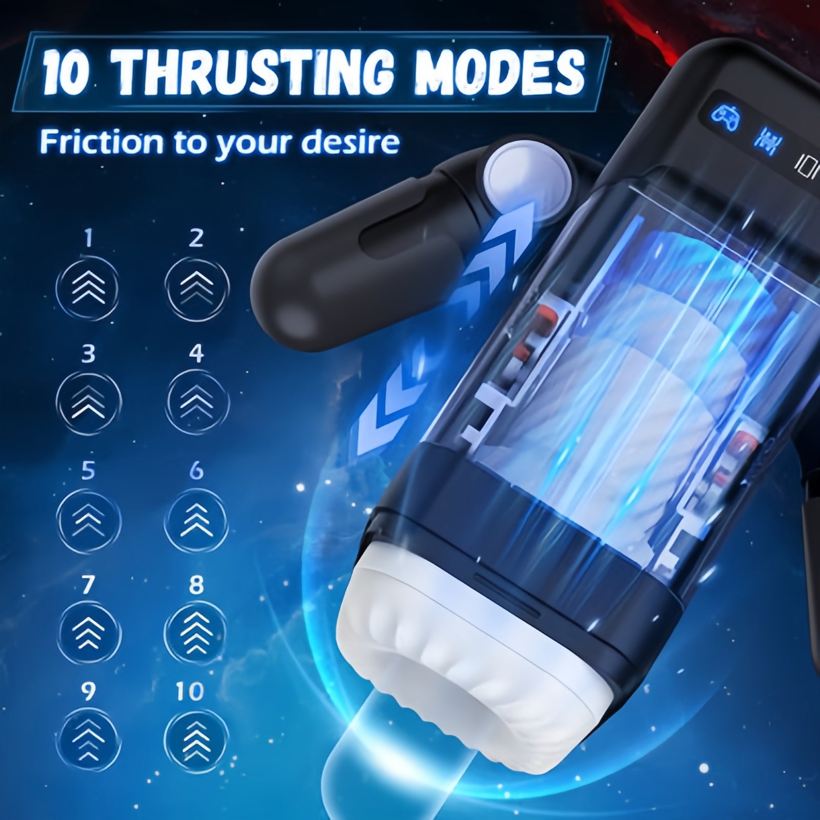 Joyomas-Game Cup Telescopic Vibrating Heating Masturbator