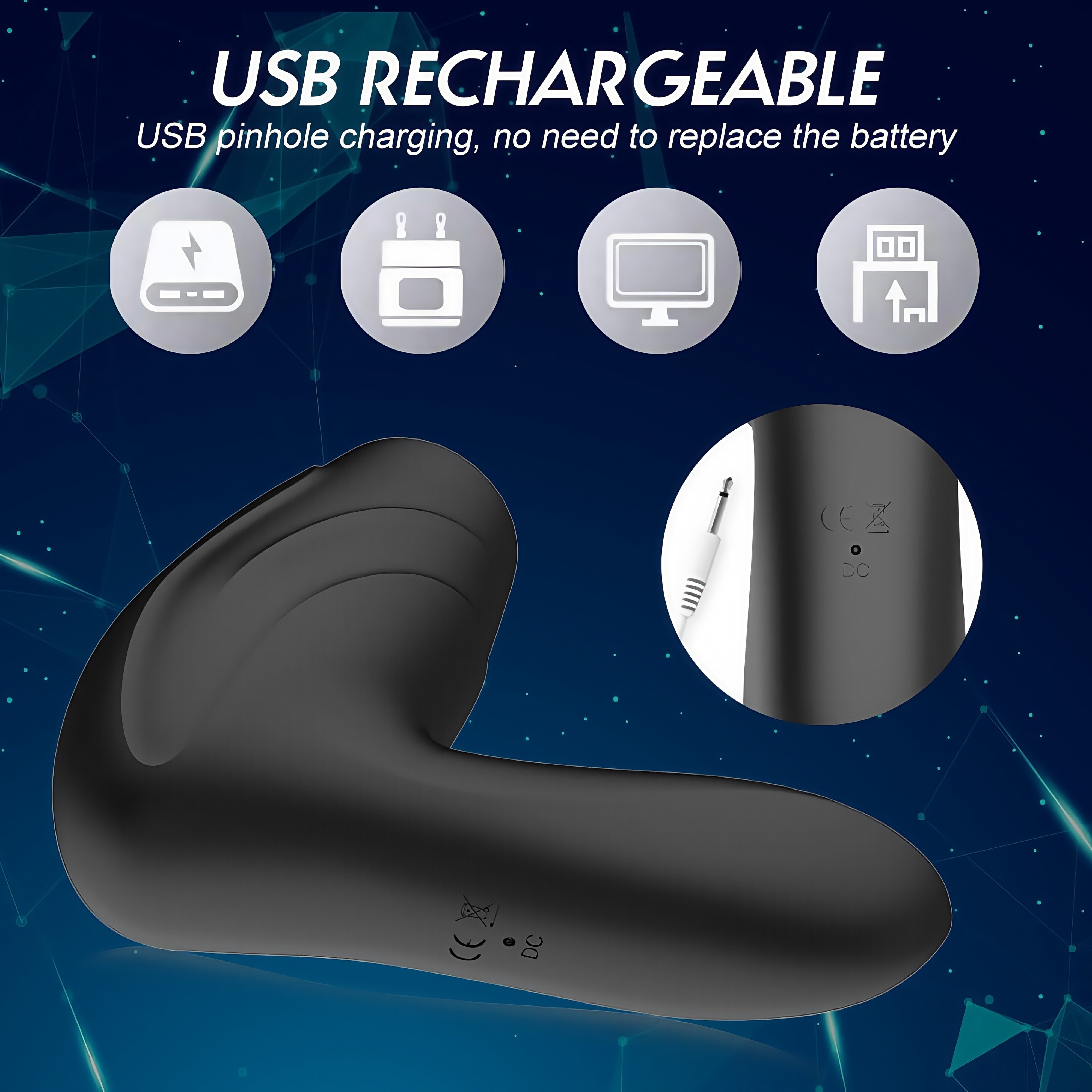 Joyomas - Men's USB Rechargeable Vibration Masturbation