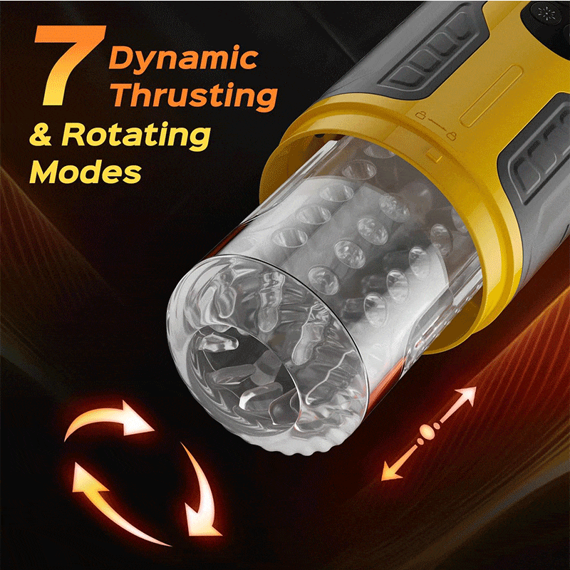 Joyomas - Dual Stimulation Thrusting and Rotating Vibrating Male Msturbation Toy