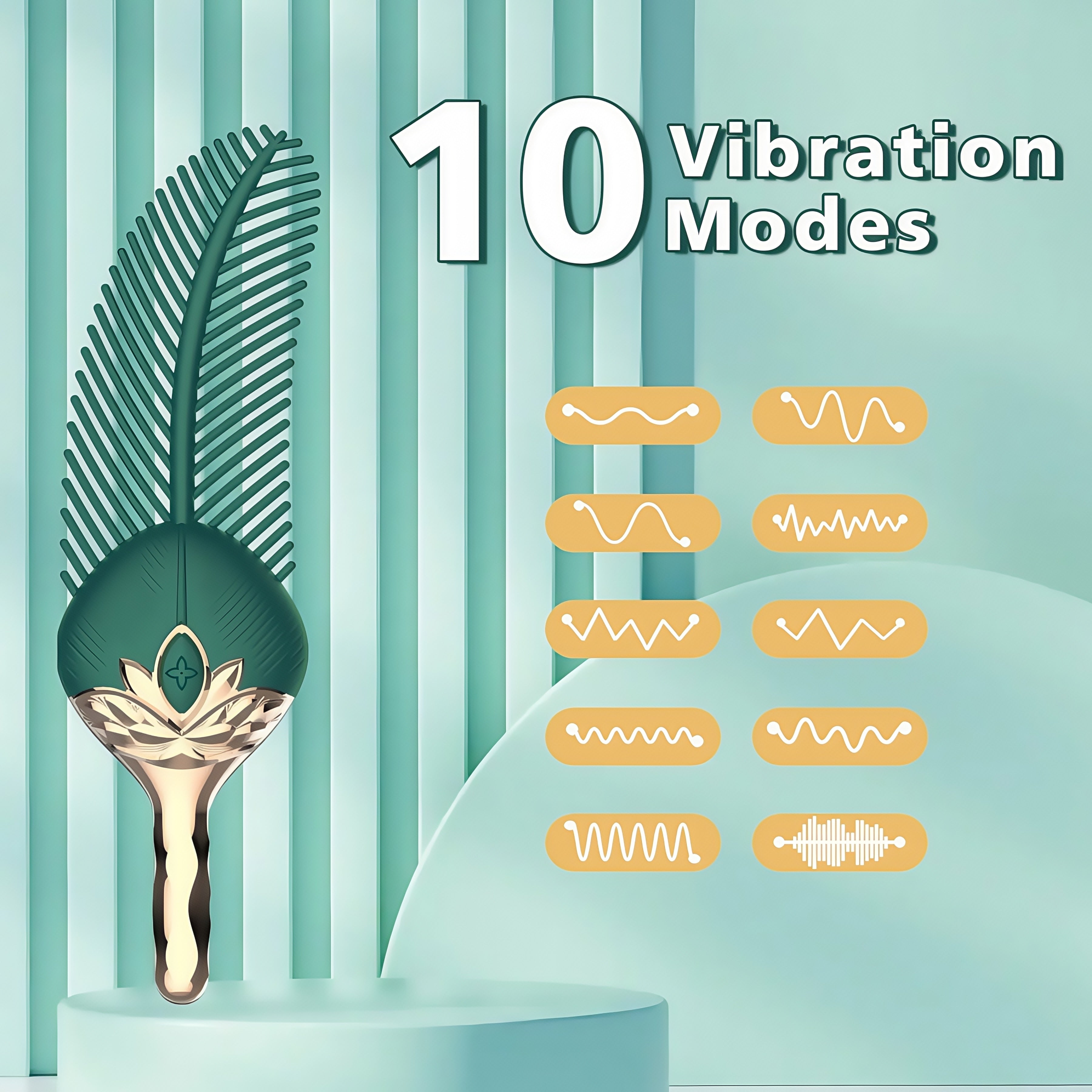 Joyomas - Clitoral Stimulator Body Massager Couple Sex Toy With 10 Modes Vibration
