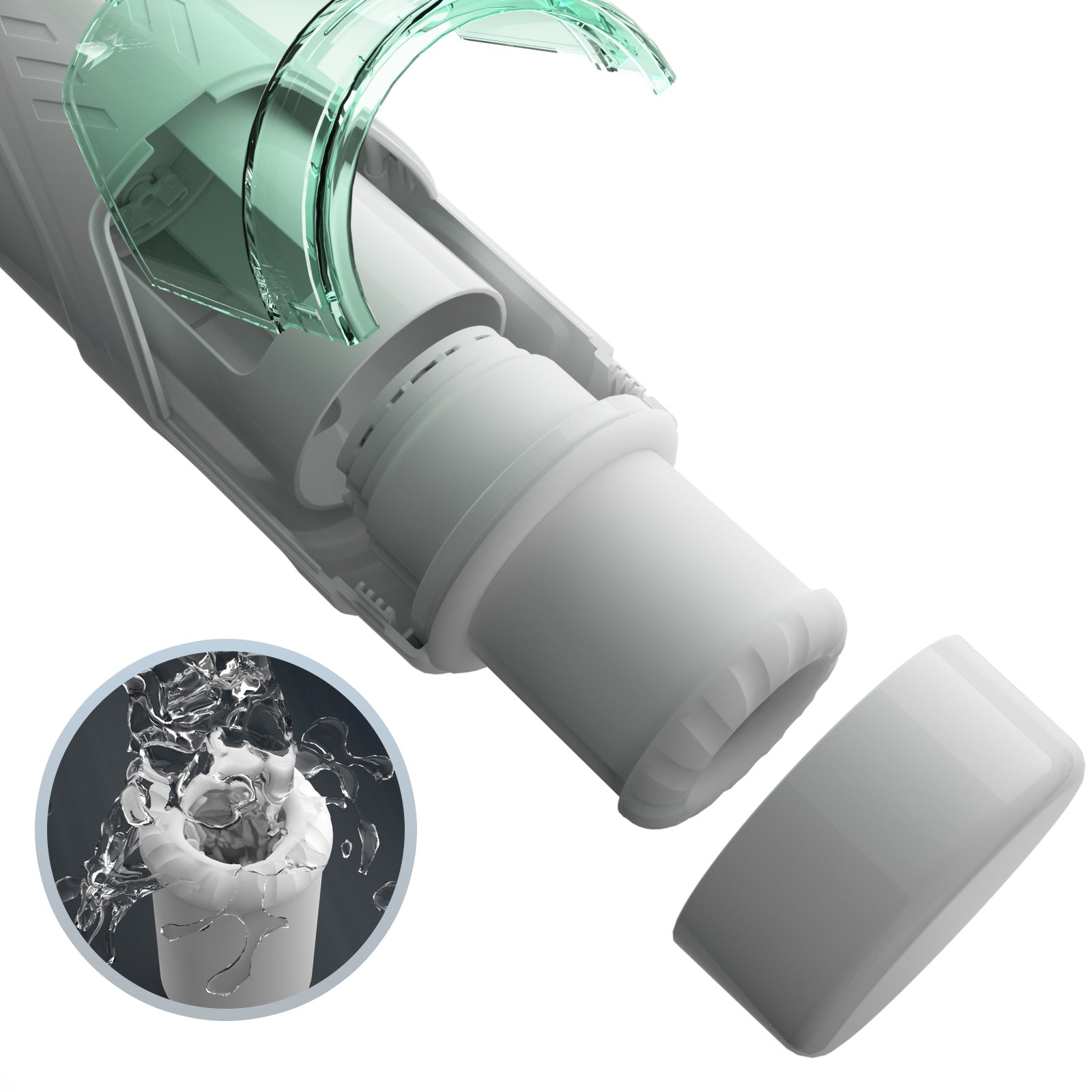 Joyomas - Green Star Rotating Telescopic Vibration Male Masturbator
