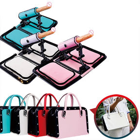 Joyomas - Leather Bag 1.0 Female Sex Machine Masturbation Pumping Gun With Dildos