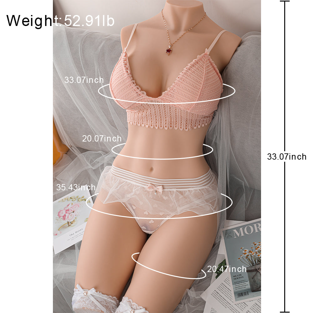 Joyomas - 84cm/2ft9 52.9LB TPE Life-size Sex Doll Torso - Erica