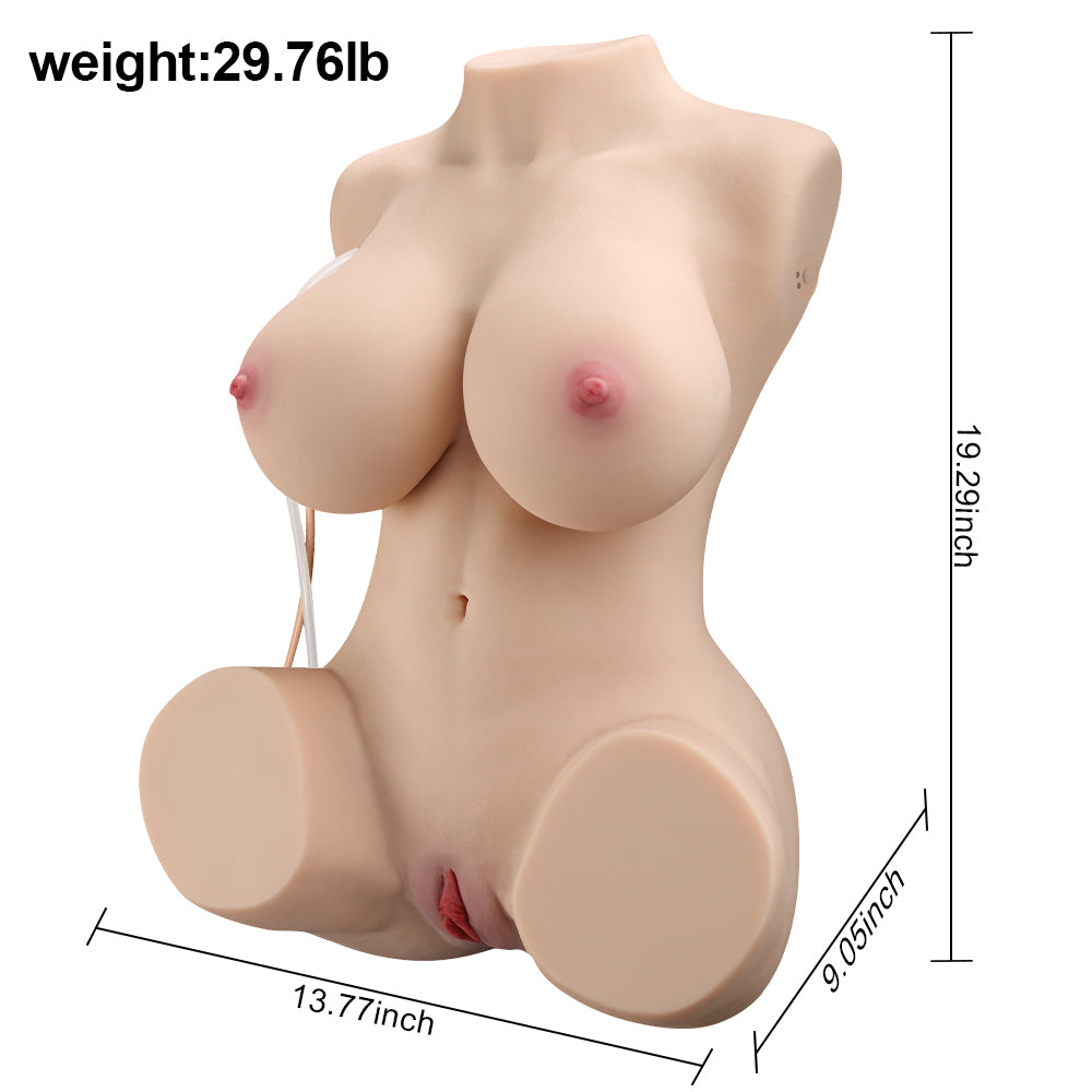 Joyomas - 49cm/1ft7 29.7LB TPE Life-size Sex Doll Torso – Britney