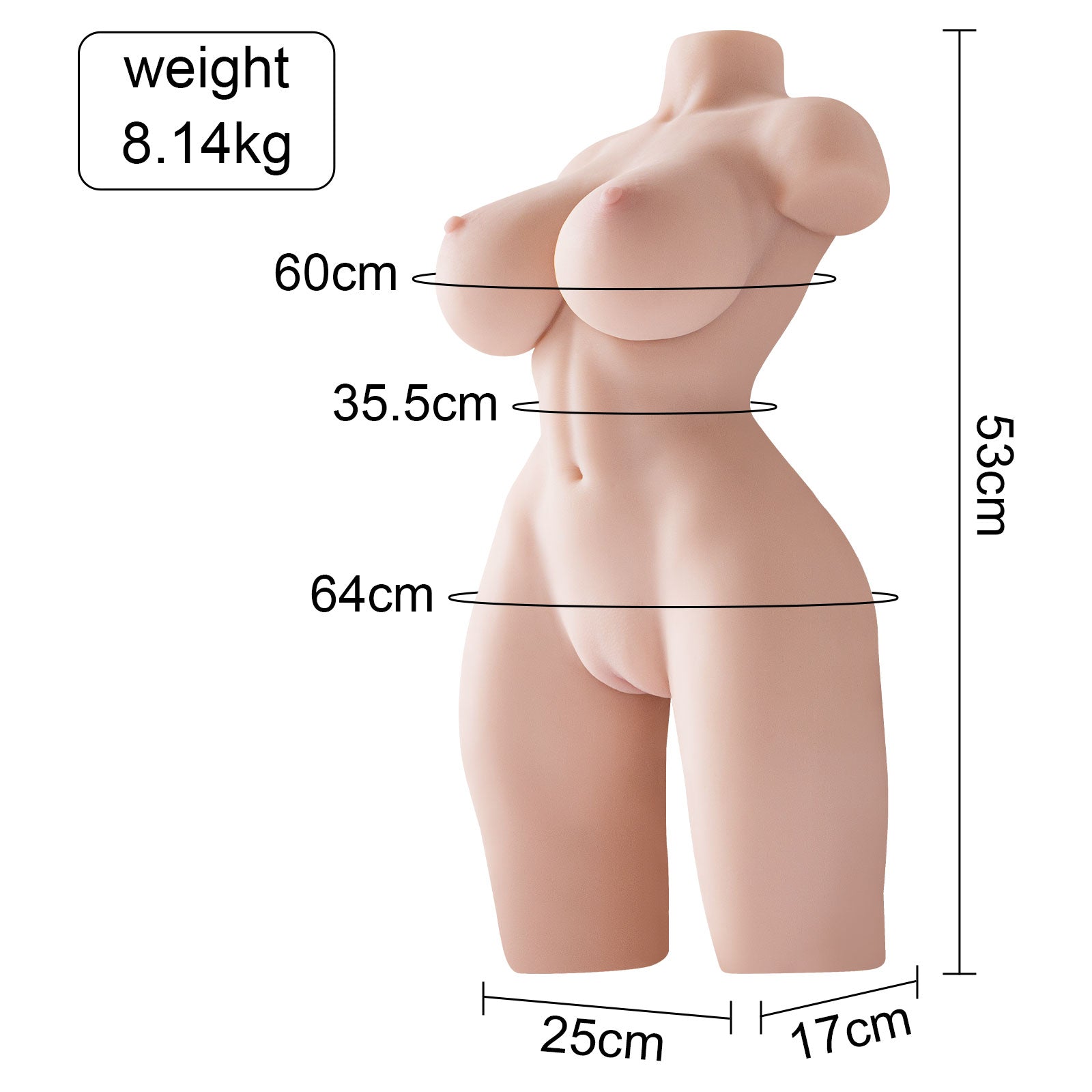 Joyomas - Realistic Sex Dolls for Men Masturbation with Big Boobs,Vagina,Anal, Adult Sex Toys for Men Pleasure, 17.94LB Lifelike Love Doll Pussy Ass