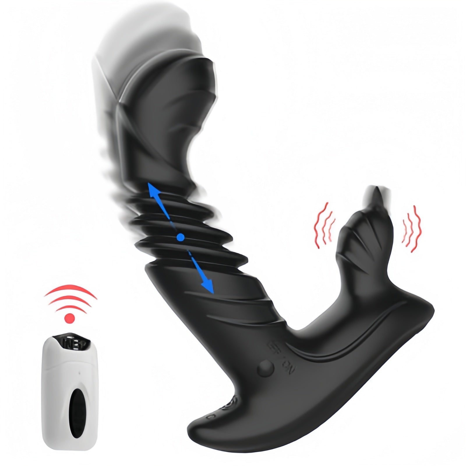 Joyomas - Telescopic Prostate Massager For Men And Women Double Shock Masturbation G-spot Vestibule Anal Plug Sex Toy Wholesale