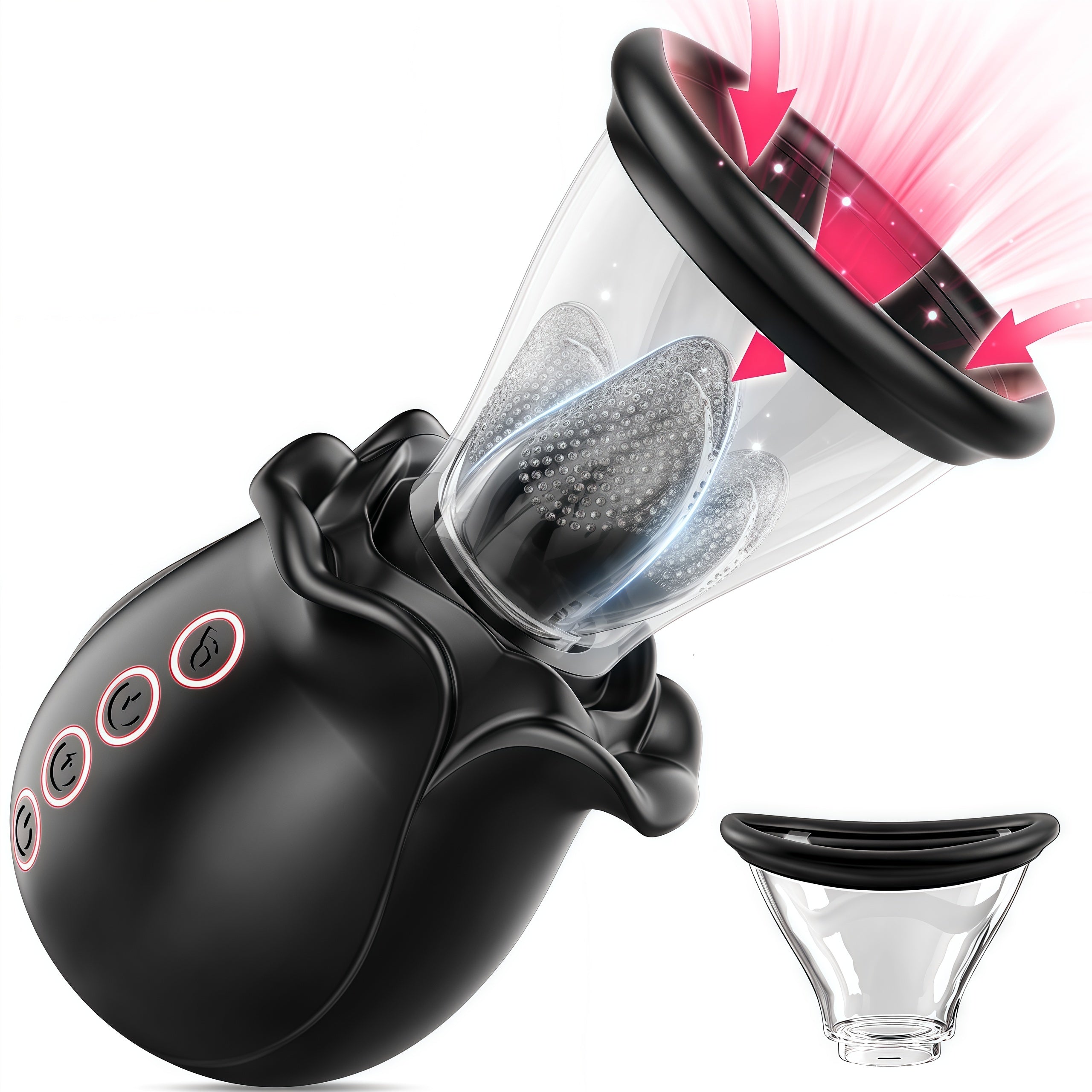Joyomas - 3 in 1 Sucking &Licking Rose Vibrators