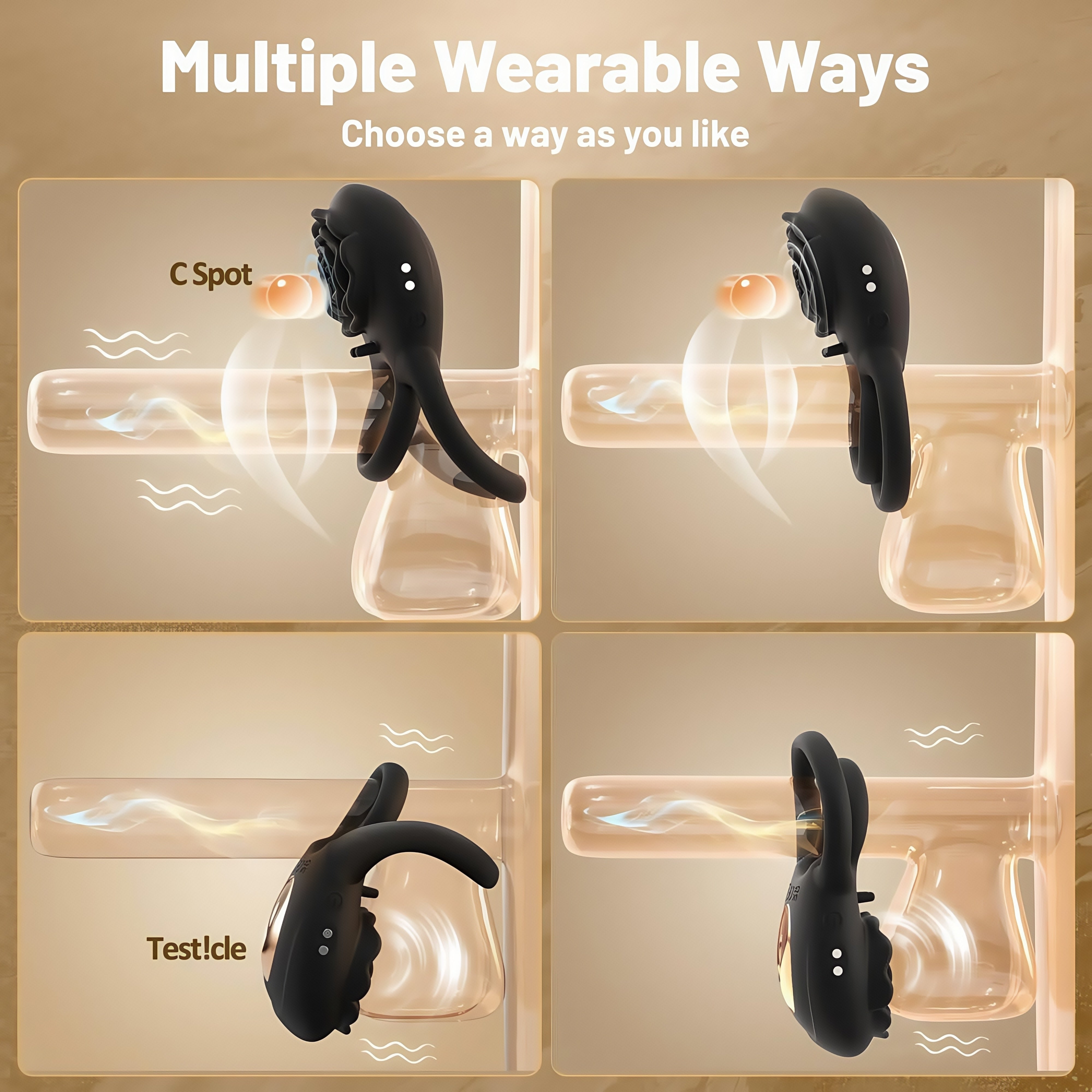 Joyomas -Rose Clitoral Stimulator Couples Sex Toys for Men Women Pleasure