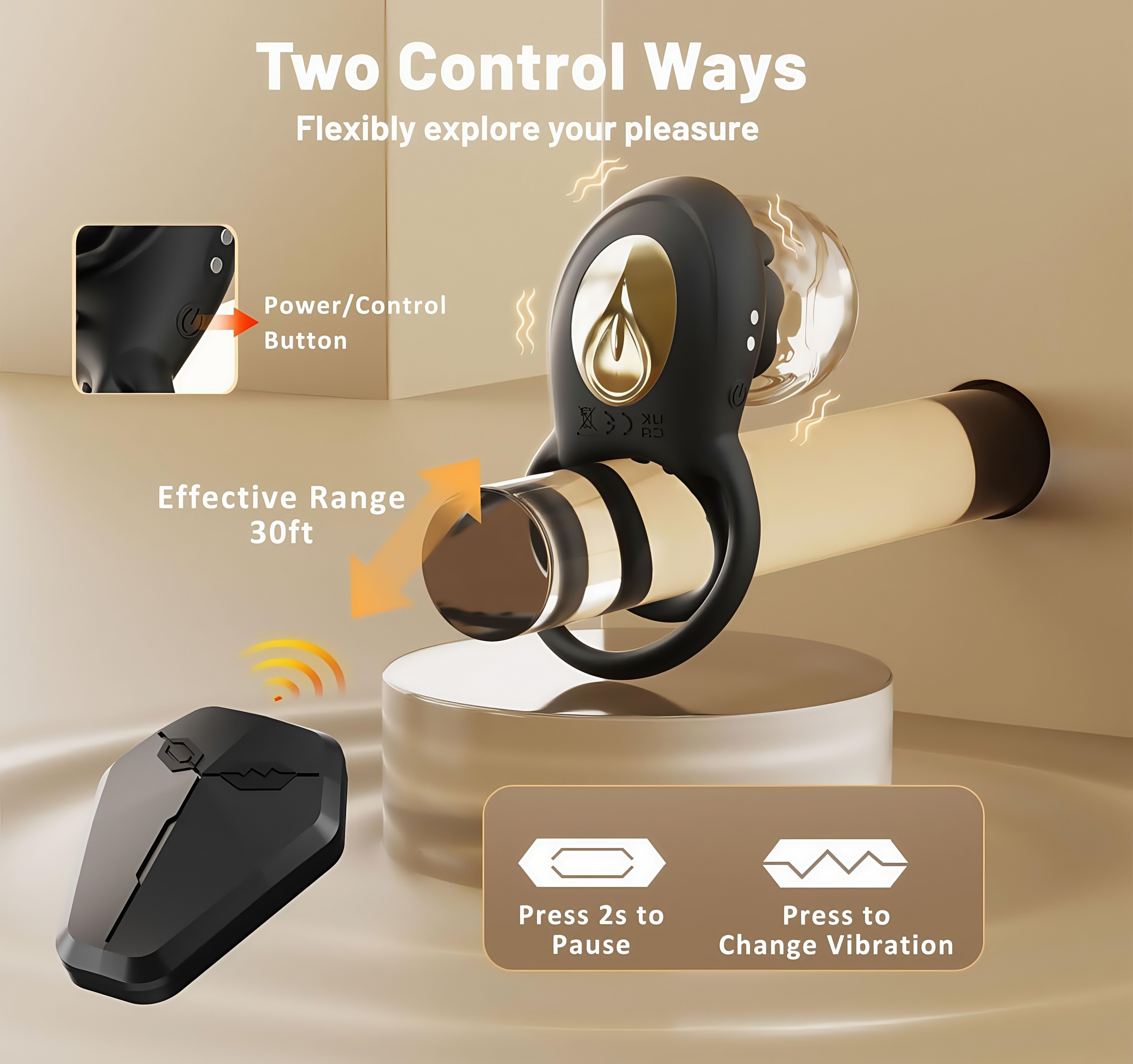 Joyomas -Rose Clitoral Stimulator Couples Sex Toys for Men Women Pleasure
