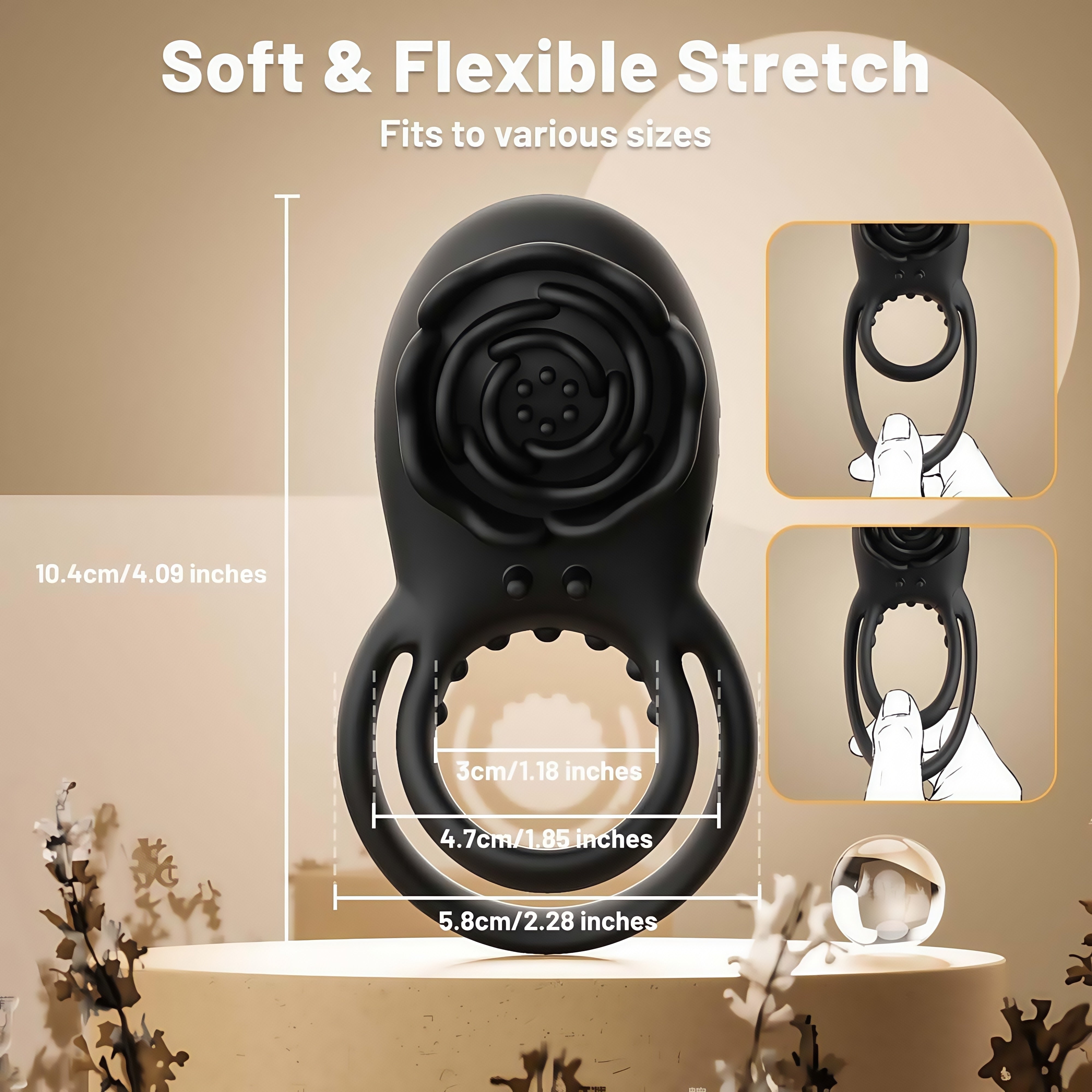 Joyomas -Rose Clitoral Stimulator Couples Sex Toys for Men Women Pleasure