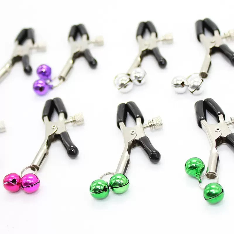 【Gift for over $99】Bell Nipple Clamps – Teasing & Sensual Play Toy（Shipped randomly）