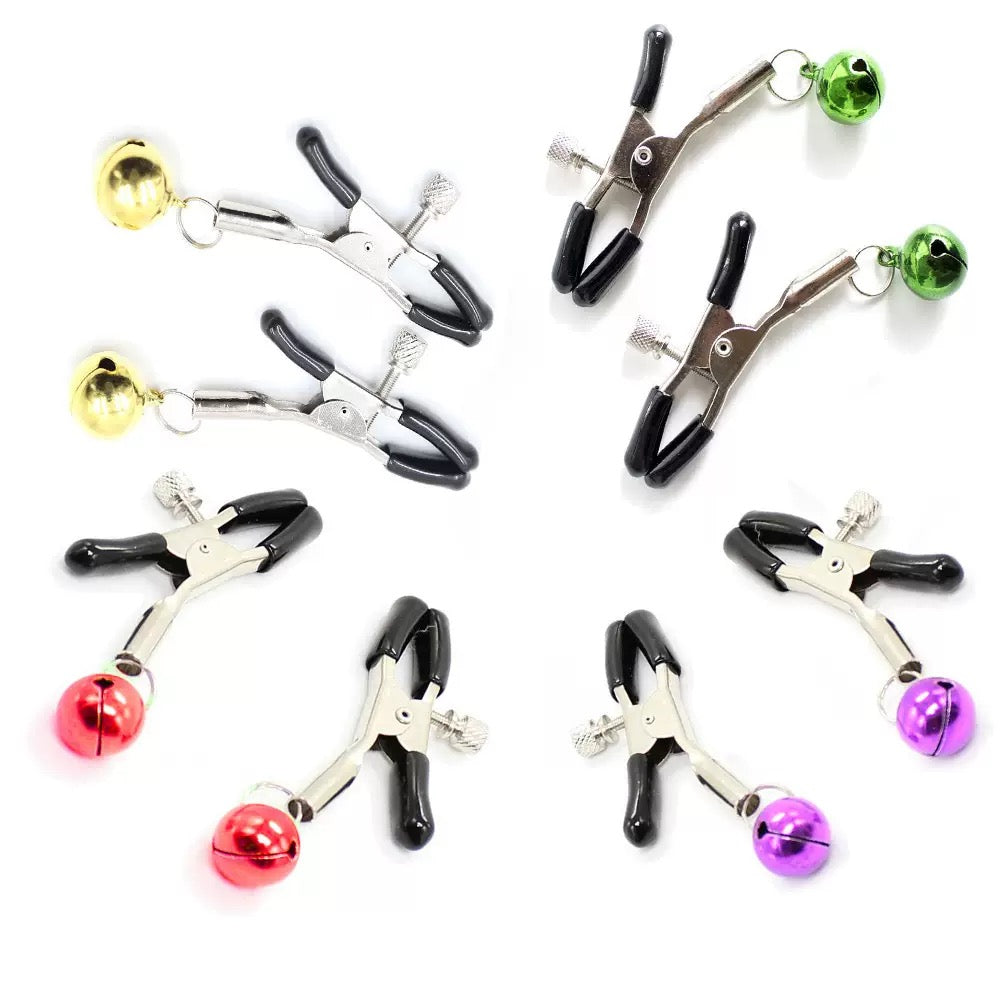 【Gift for over $99】Bell Nipple Clamps – Teasing & Sensual Play Toy（Shipped randomly）